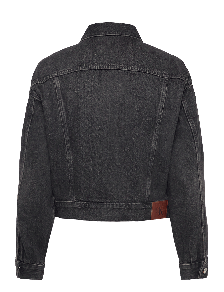 Calvin Klein Jeans - 90s TRUCKER BLACK FOG - frühlingsjacken - black fog - 2