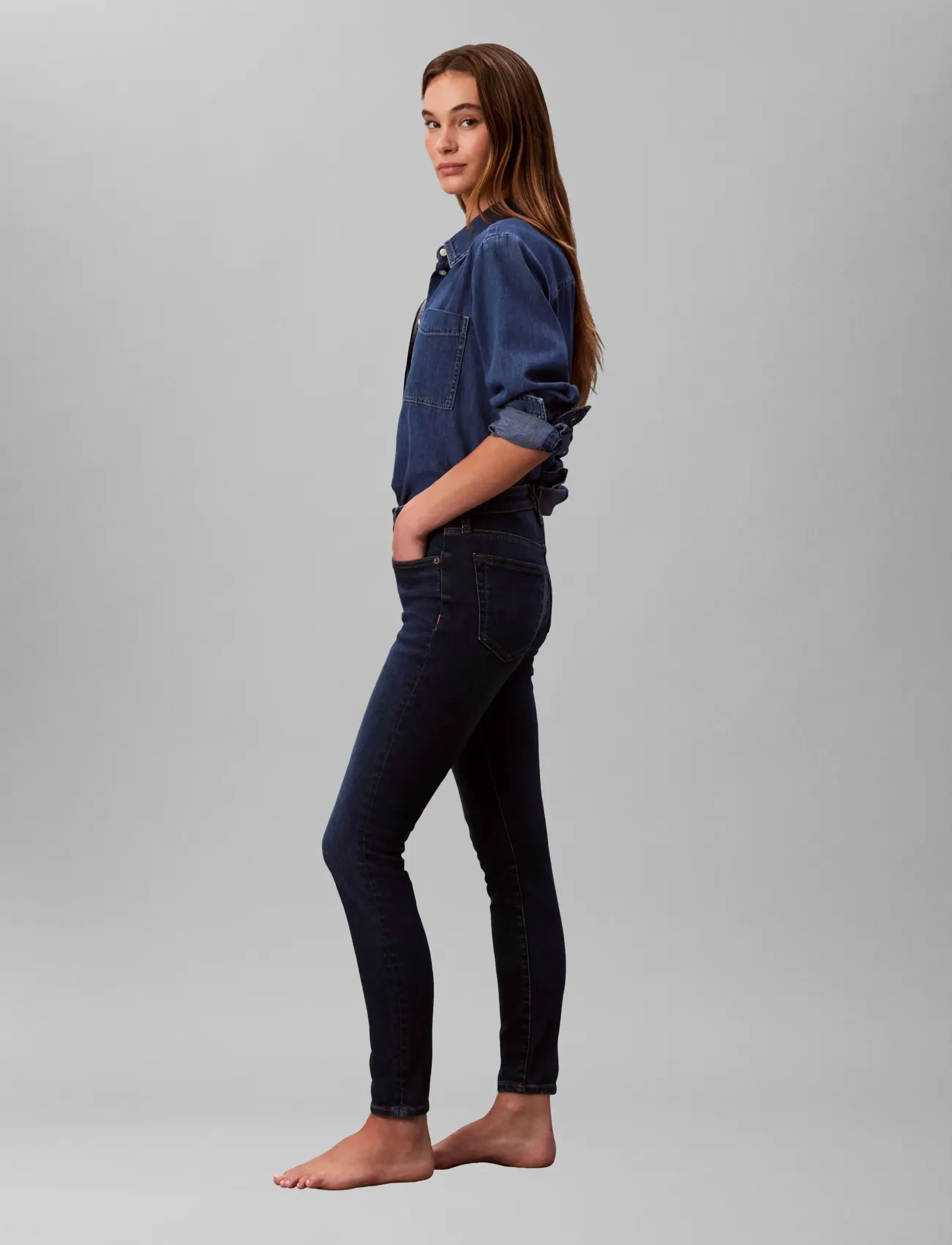Calvin Klein Jeans - MID RISE SKINNY BLUE ORBIT - skinny jeans - blue orbit - 3