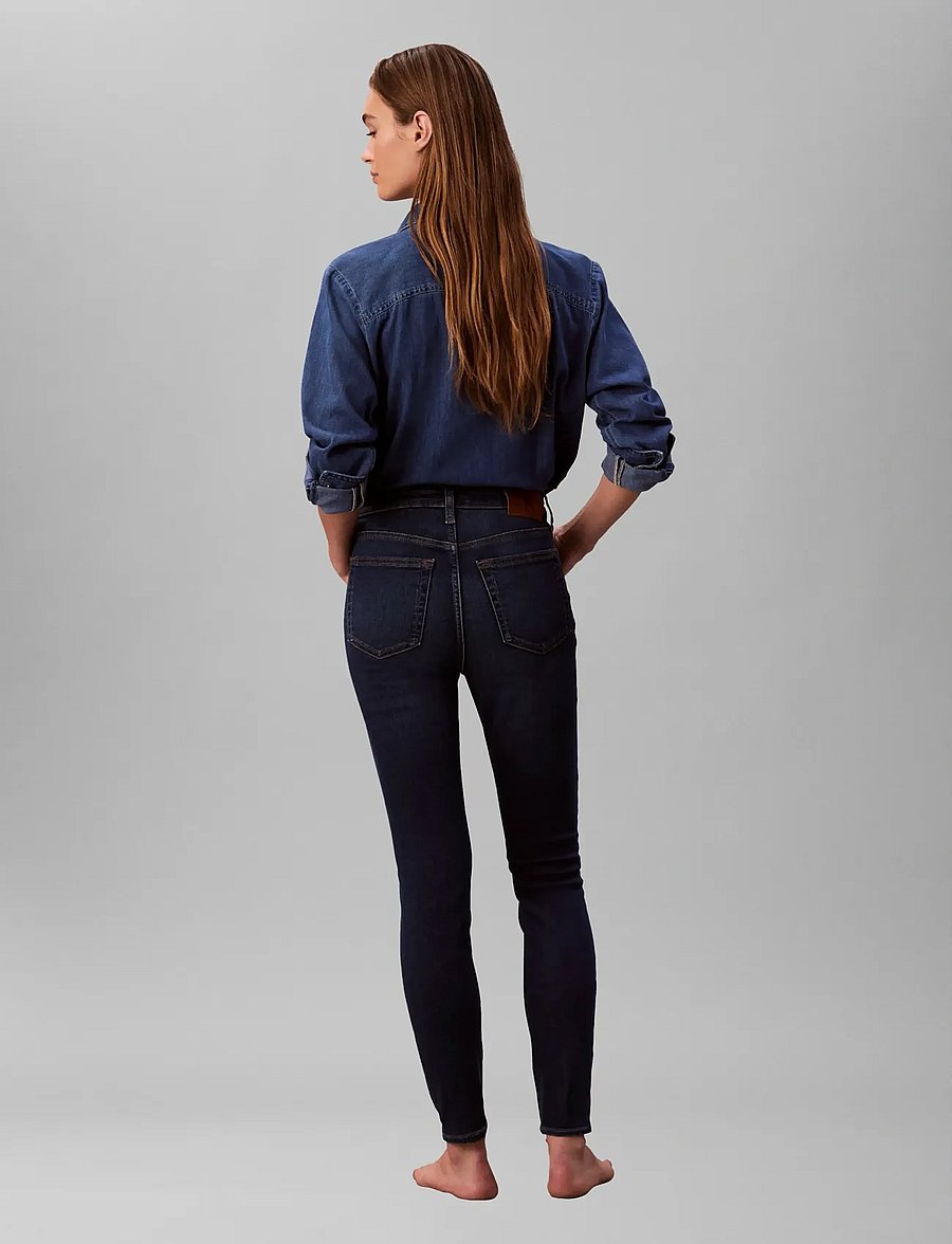 Calvin Klein Jeans - MID RISE SKINNY BLUE ORBIT - liibuvad teksad - blue orbit - 5