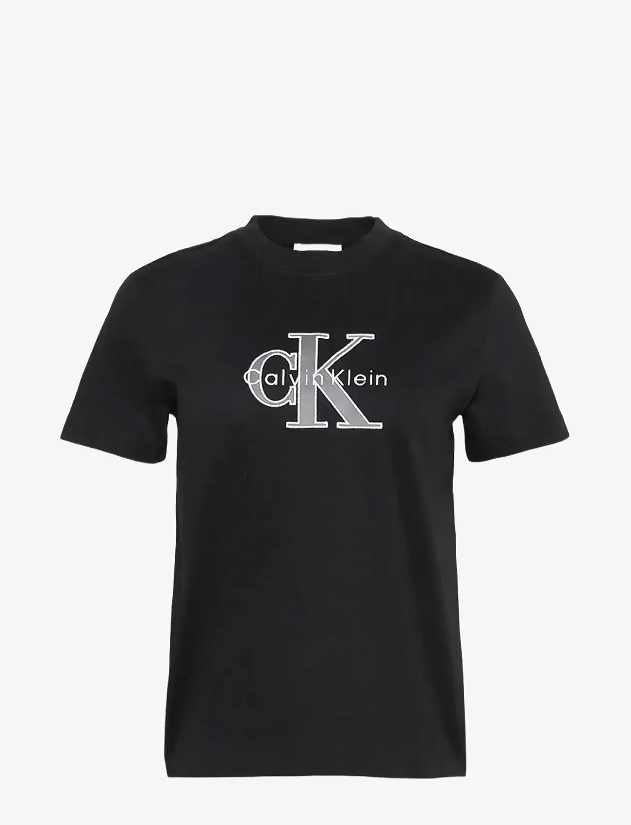 Calvin Klein Jeans - HERO SS CLASSIC MONOLOGO CNECK T - t-shirts - black - 1