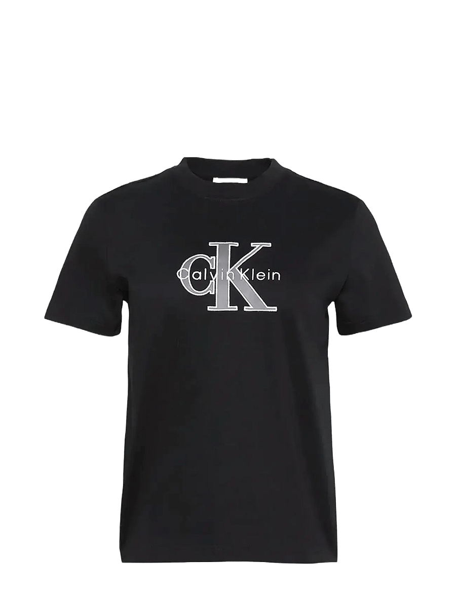 Calvin Klein Jeans - HERO SS CLASSIC MONOLOGO CNECK T - t-shirts - black - 1