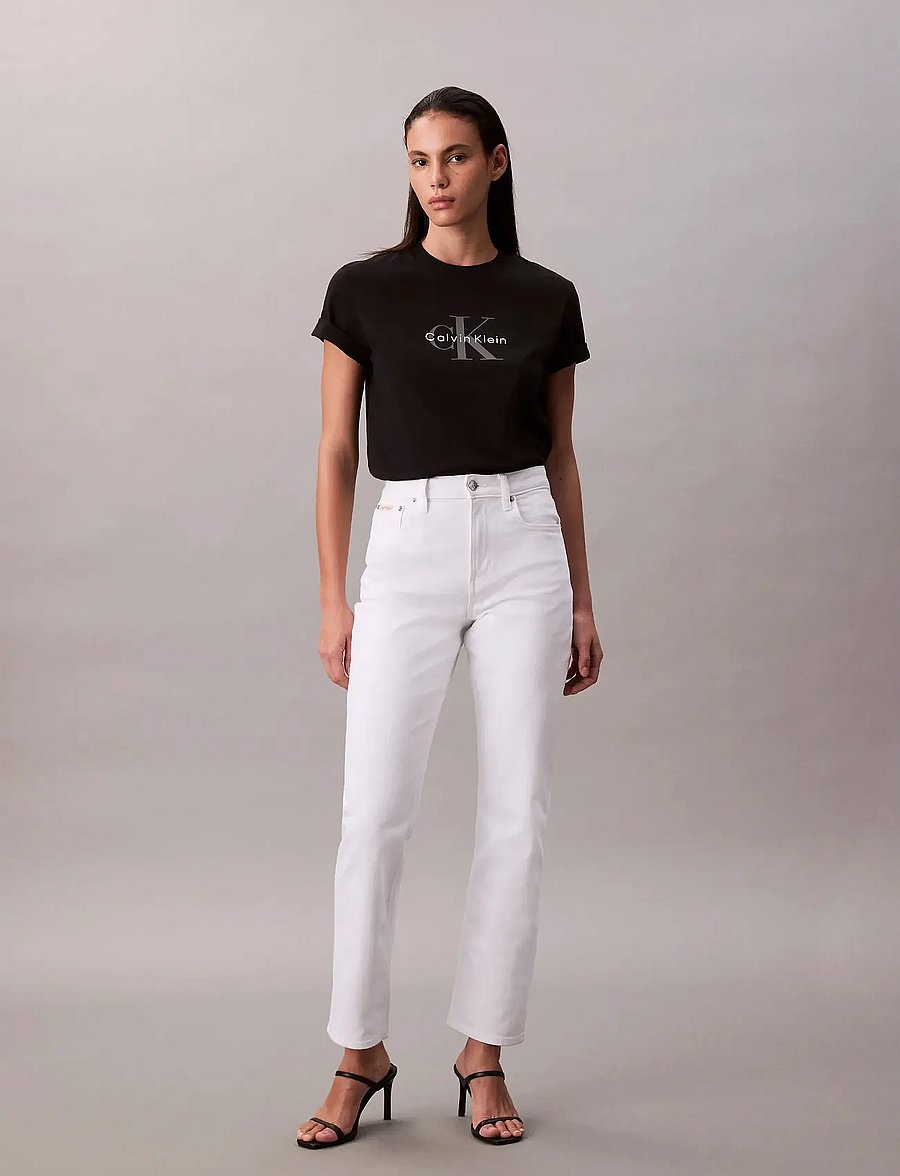 Calvin Klein Jeans - HERO SS CLASSIC MONOLOGO CNECK T - t-shirts - black - 0