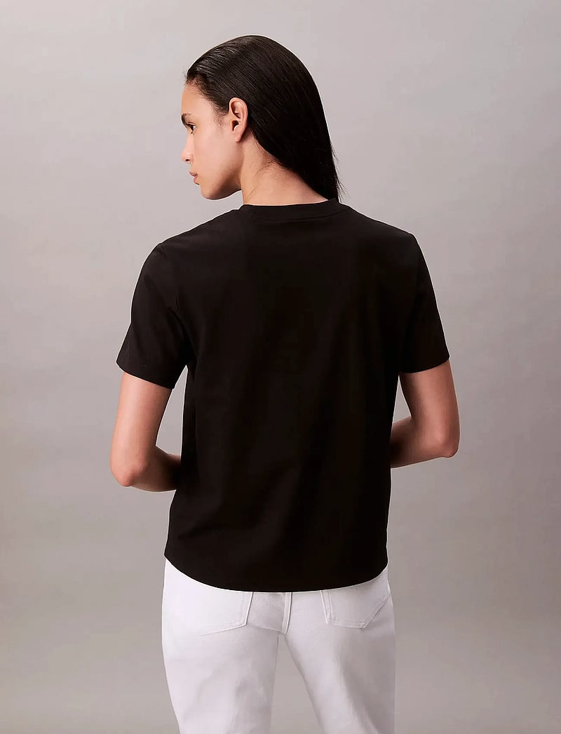 Calvin Klein Jeans - HERO SS CLASSIC MONOLOGO CNECK T - t-shirts - black - 4