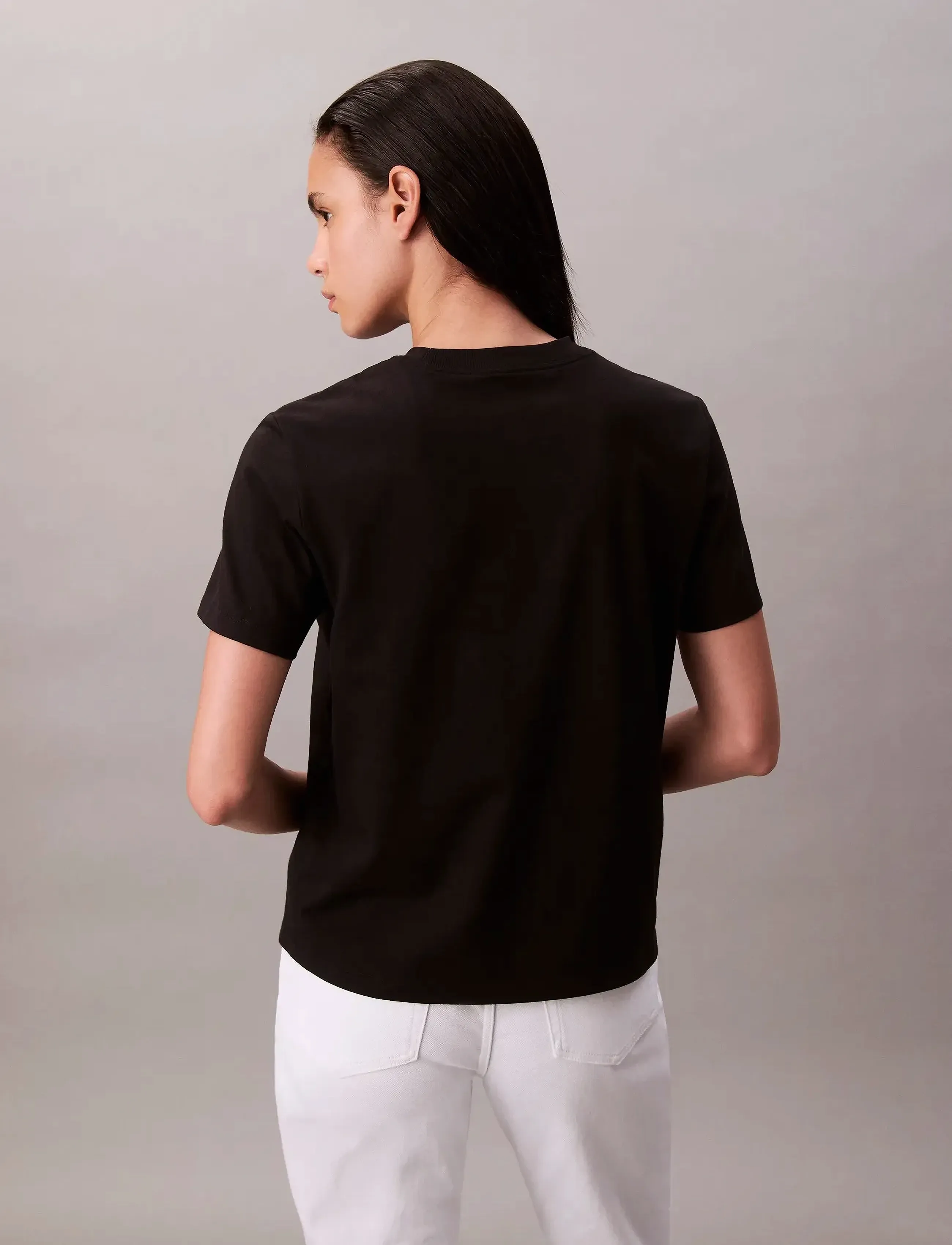 Calvin Klein Jeans - HERO SS CLASSIC MONOLOGO CNECK T - t-shirts - black - 4