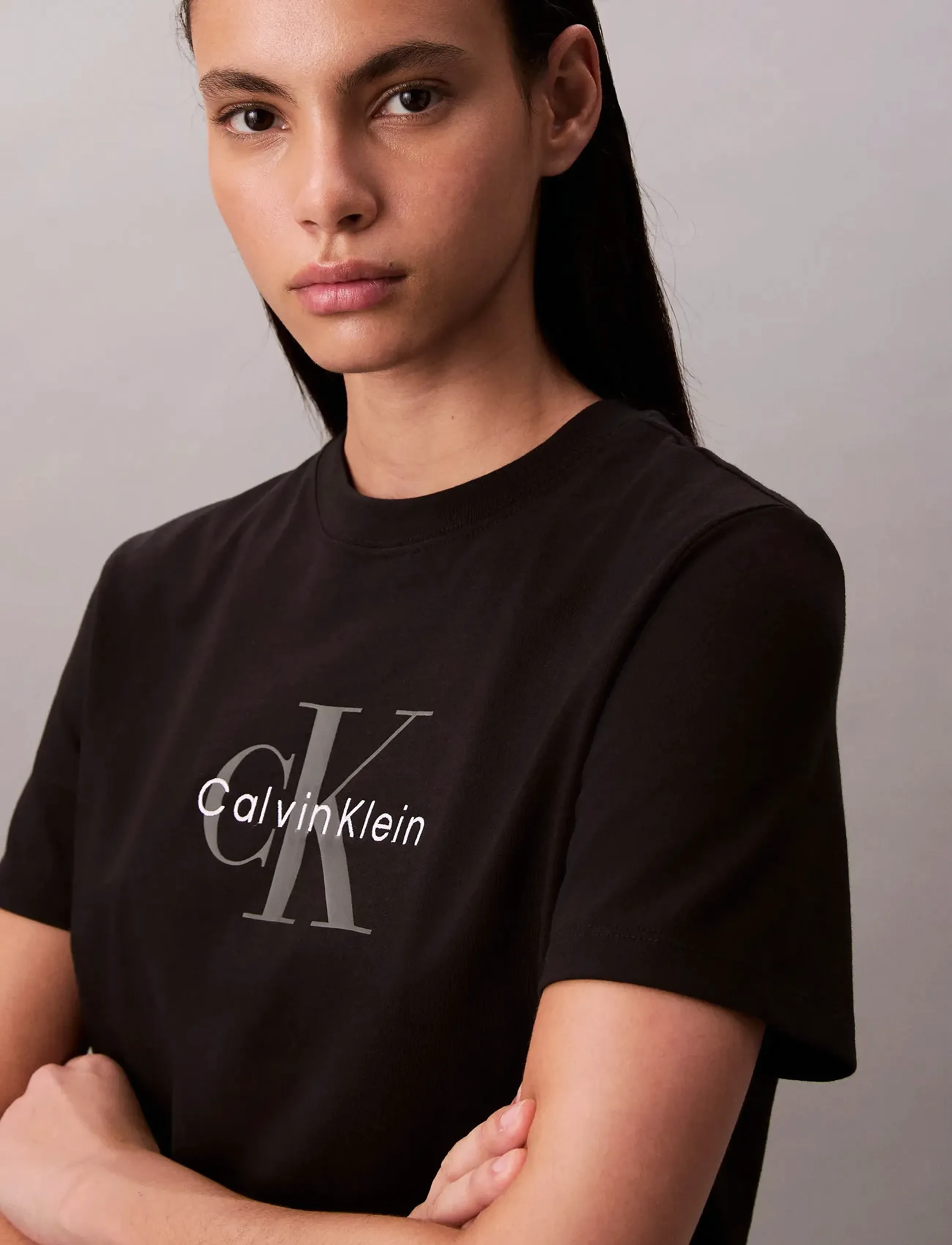 Calvin Klein Jeans - HERO SS CLASSIC MONOLOGO CNECK T - t-shirts - black - 5