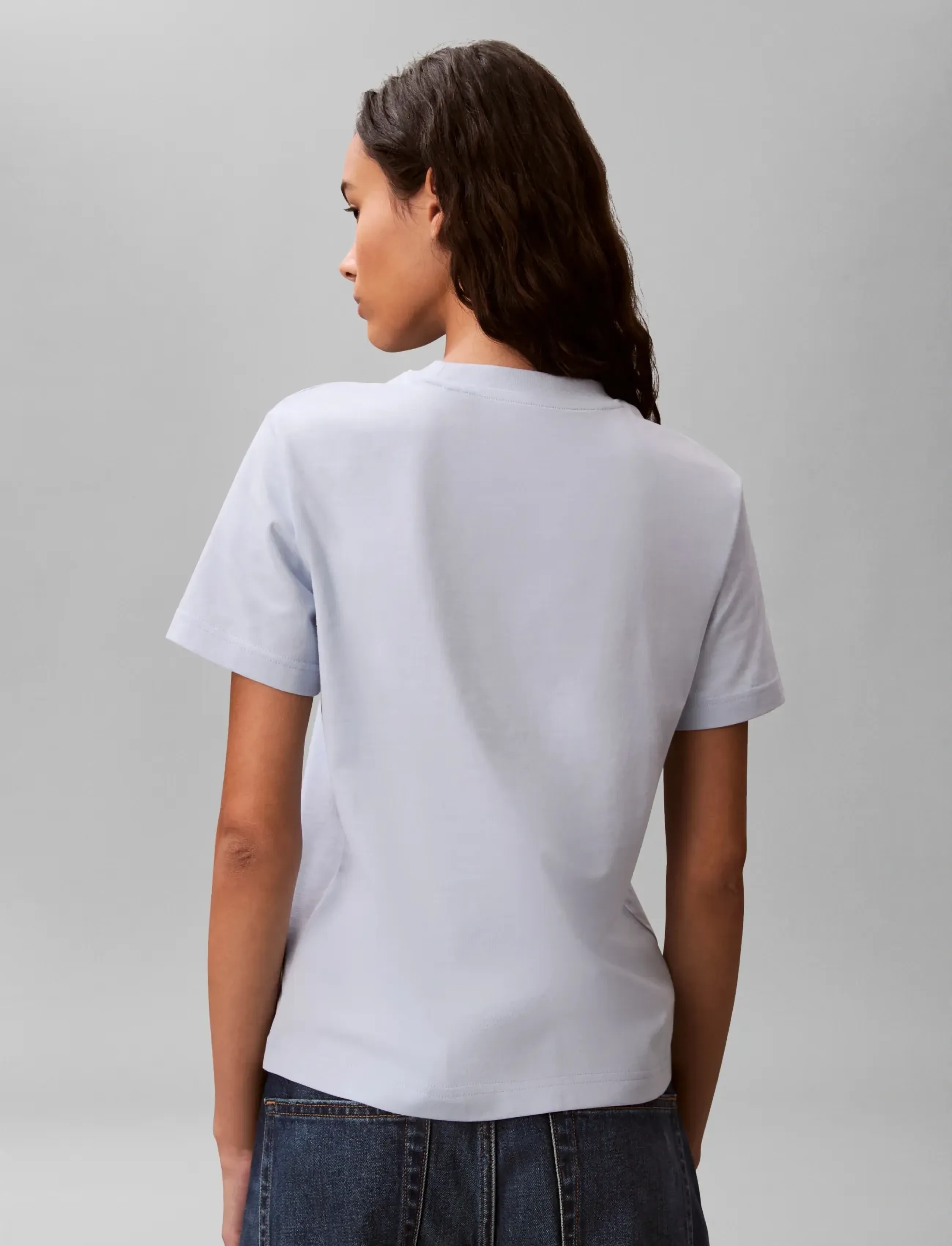 Calvin Klein Jeans - HERO SS CLASSIC MONOLOGO CNECK T - t-shirts - breezy blue - 2