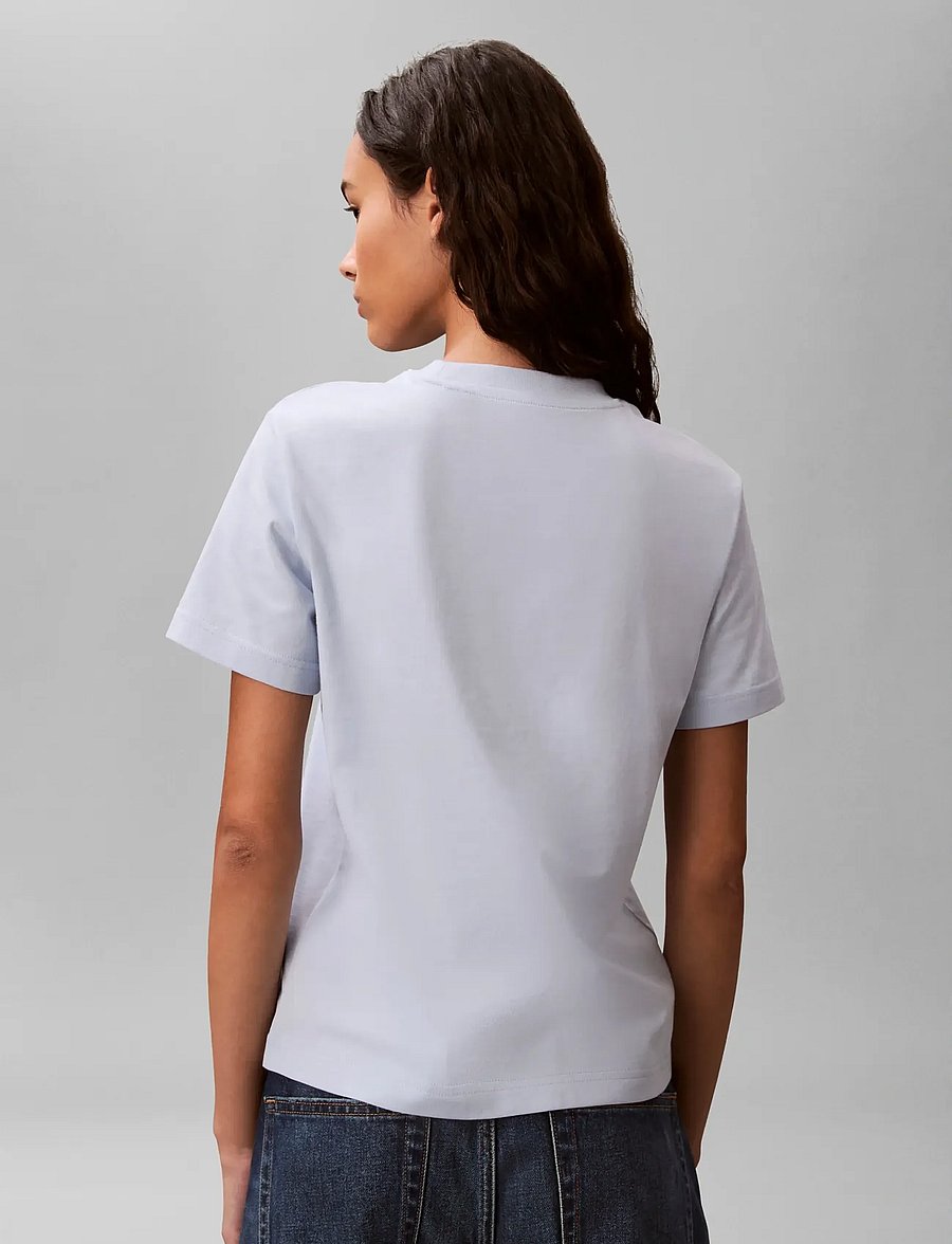 Calvin Klein Jeans - HERO SS CLASSIC MONOLOGO CNECK T - t-shirts - breezy blue - 2