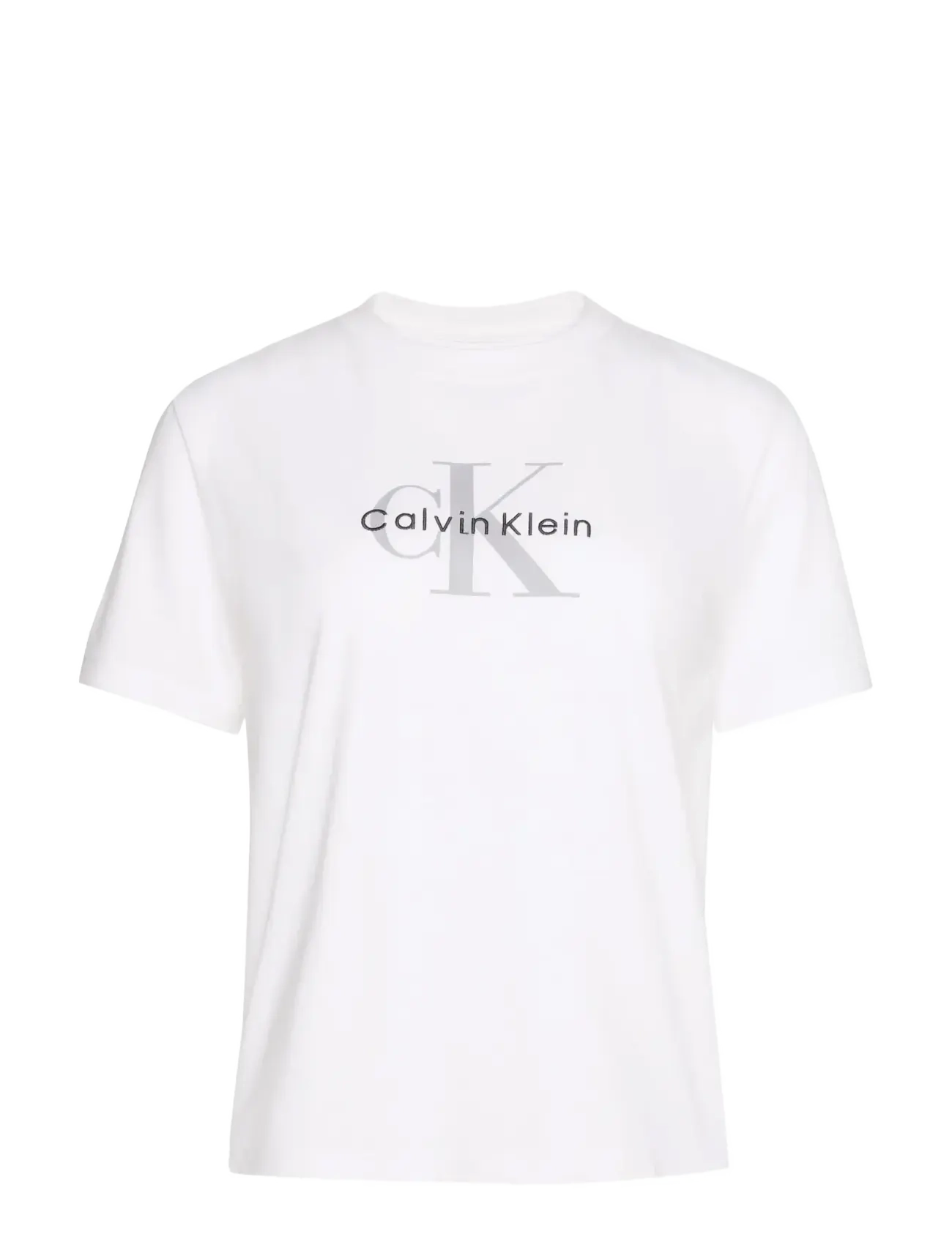 Calvin Klein Jeans HERO SS CLASSIC MONOLOGO CNECK T - Tøj - BRILLIANT WHITE / white