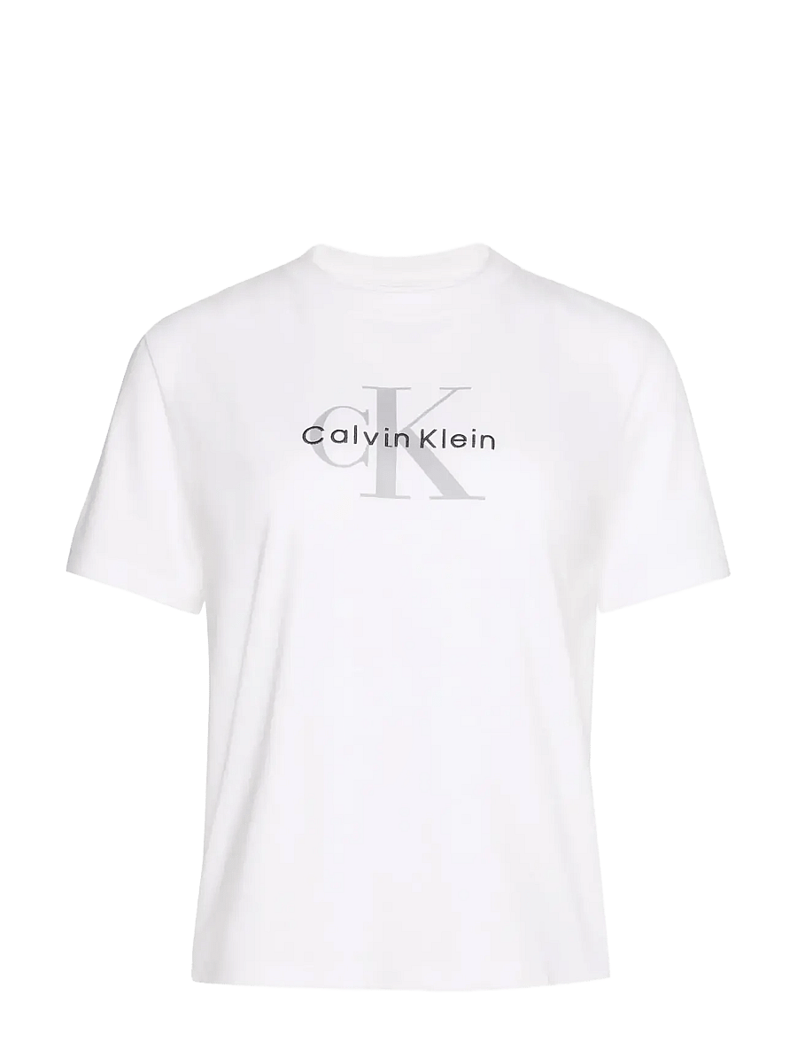 Calvin Klein Jeans - HERO SS CLASSIC MONOLOGO CNECK T - t-shirts - brilliant white - 1