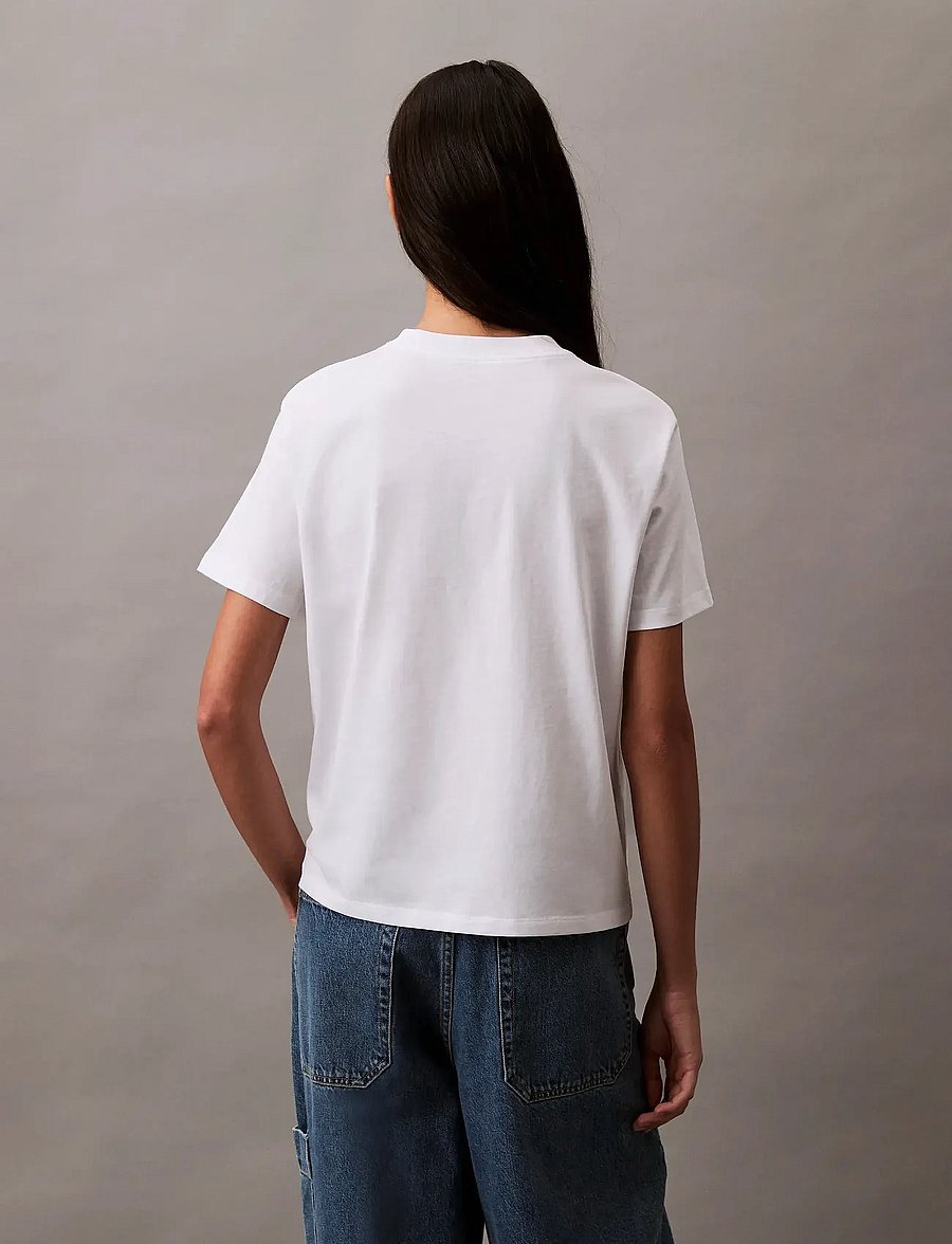 Calvin Klein Jeans - HERO SS CLASSIC MONOLOGO CNECK T - t-shirts - brilliant white - 4