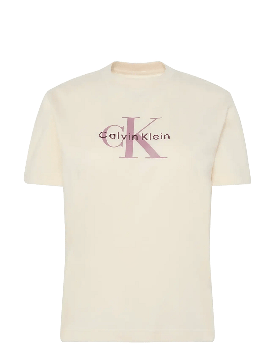 Calvin Klein Jeans - HERO SS CLASSIC MONOLOGO CNECK T - t-shirts - tofu - 1