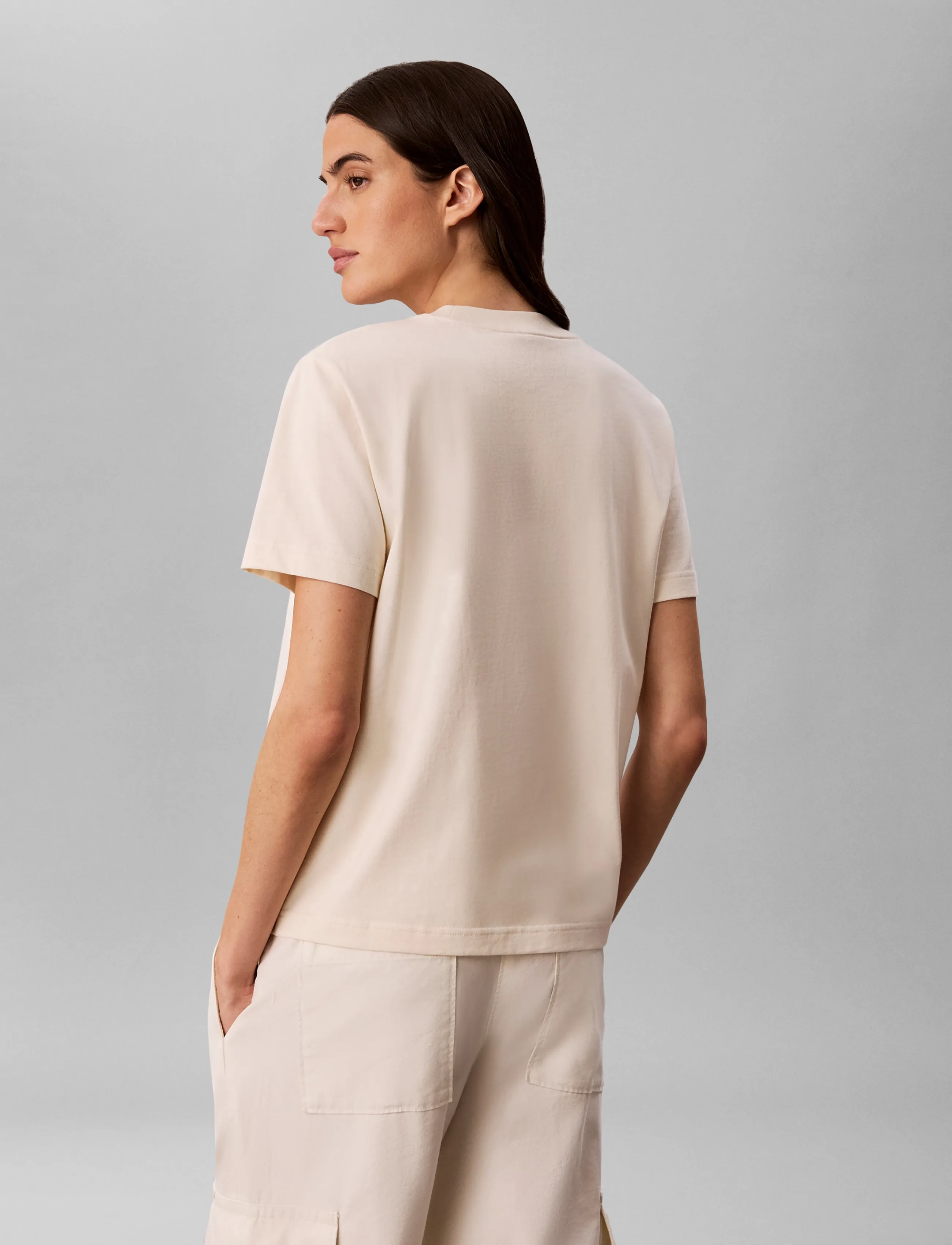 Calvin Klein Jeans - HERO SS CLASSIC MONOLOGO CNECK T - t-shirts - tofu - 2