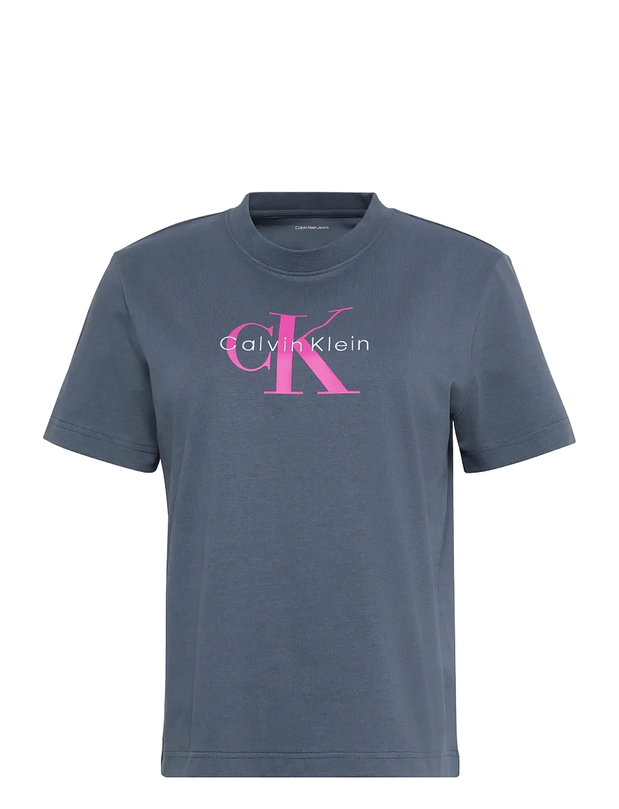 Calvin Klein Jeans - HERO SS CLASSIC MONOLOGO CNECK T - t-shirts - turbulence - 1