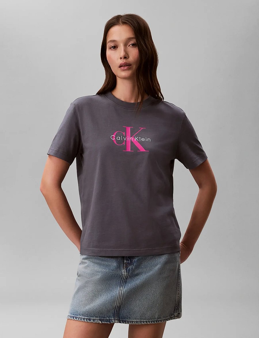 Calvin Klein Jeans - HERO SS CLASSIC MONOLOGO CNECK T - t-shirts - turbulence - 3
