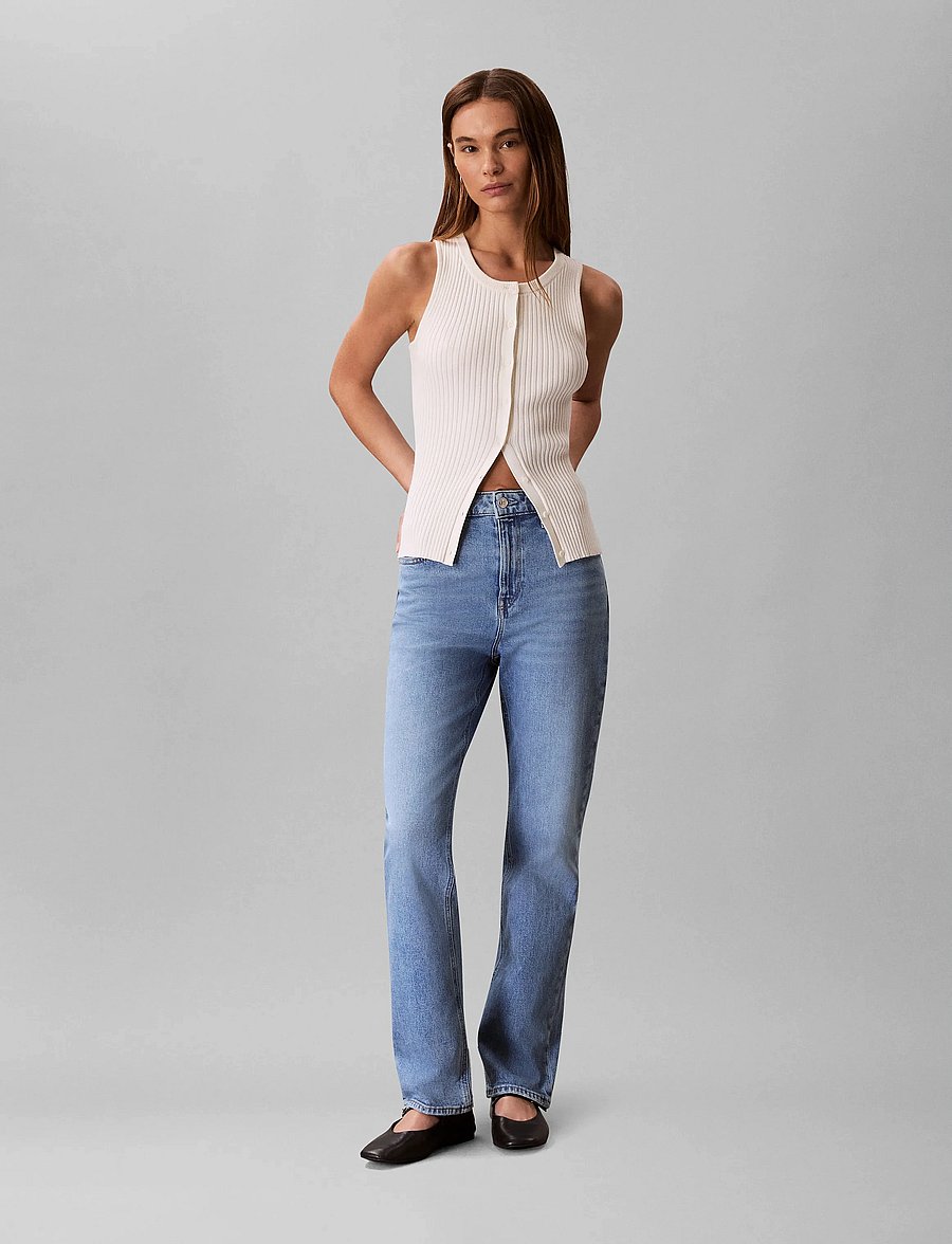 Calvin Klein Jeans - HIGH RISE STRAIGHT NASSAU - gerade jeans - nassau - 0