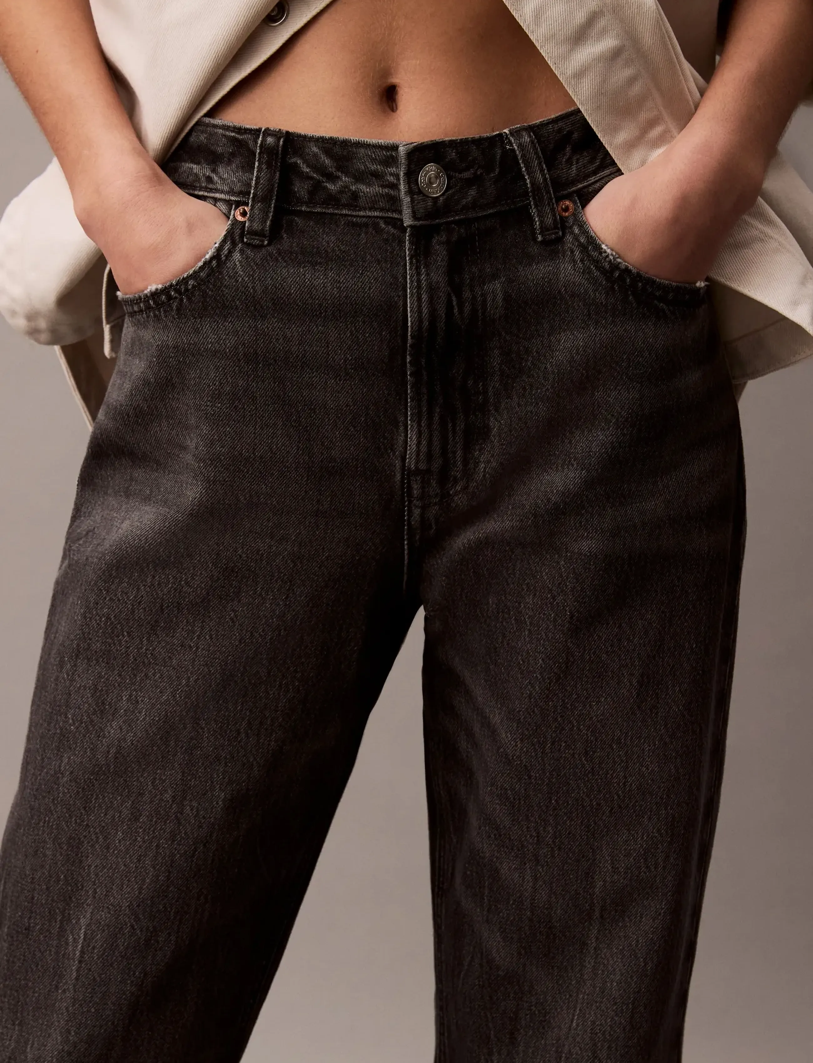 Calvin Klein Jeans - SIGNATURE 90s STRAIGHT BLACK FOG - straight jeans - black fog - 5