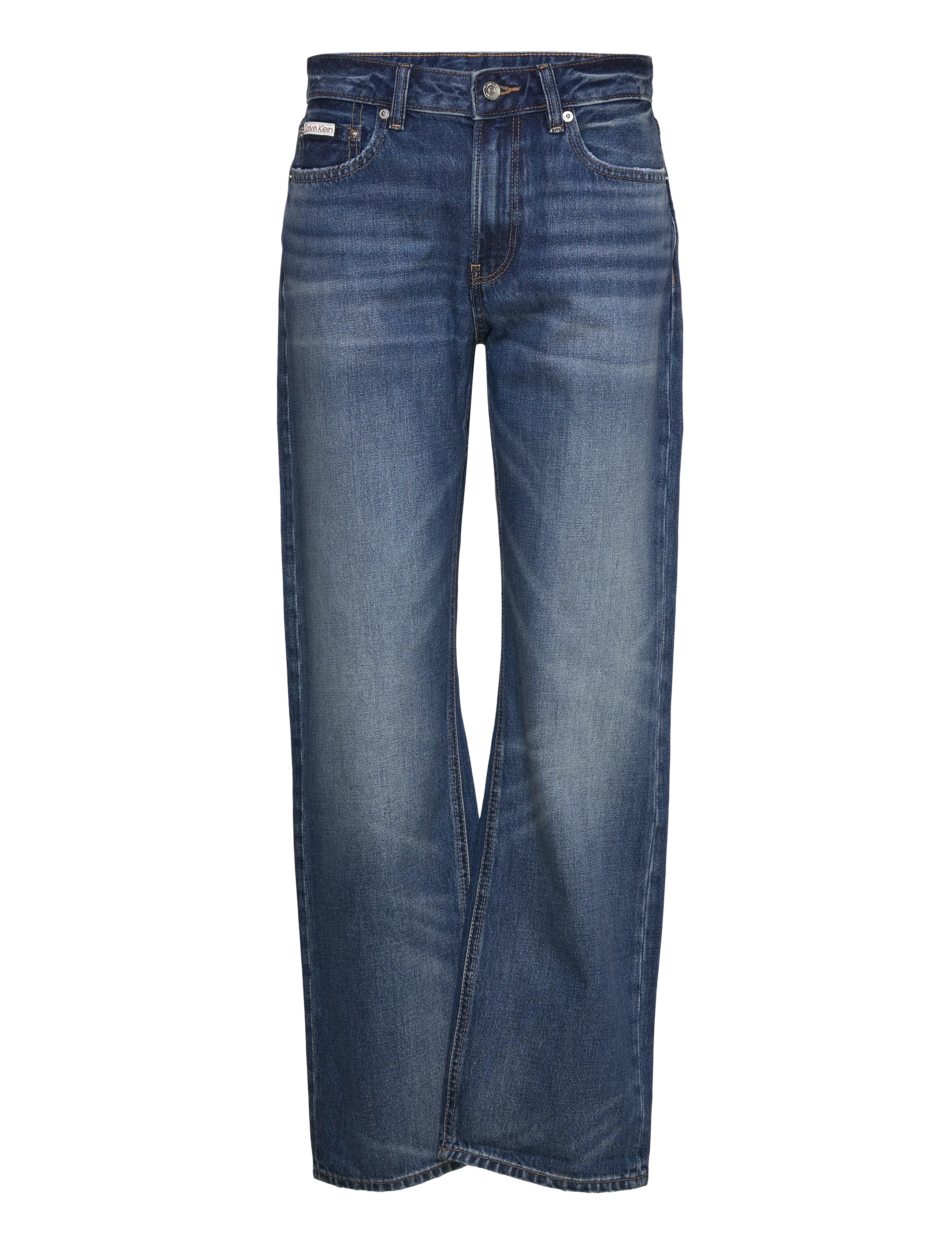Calvin Klein Jeans SIGNATURE 90s STRAIGHT SOLAR FLA - Straight jeans - SOLAR FLARE / blue