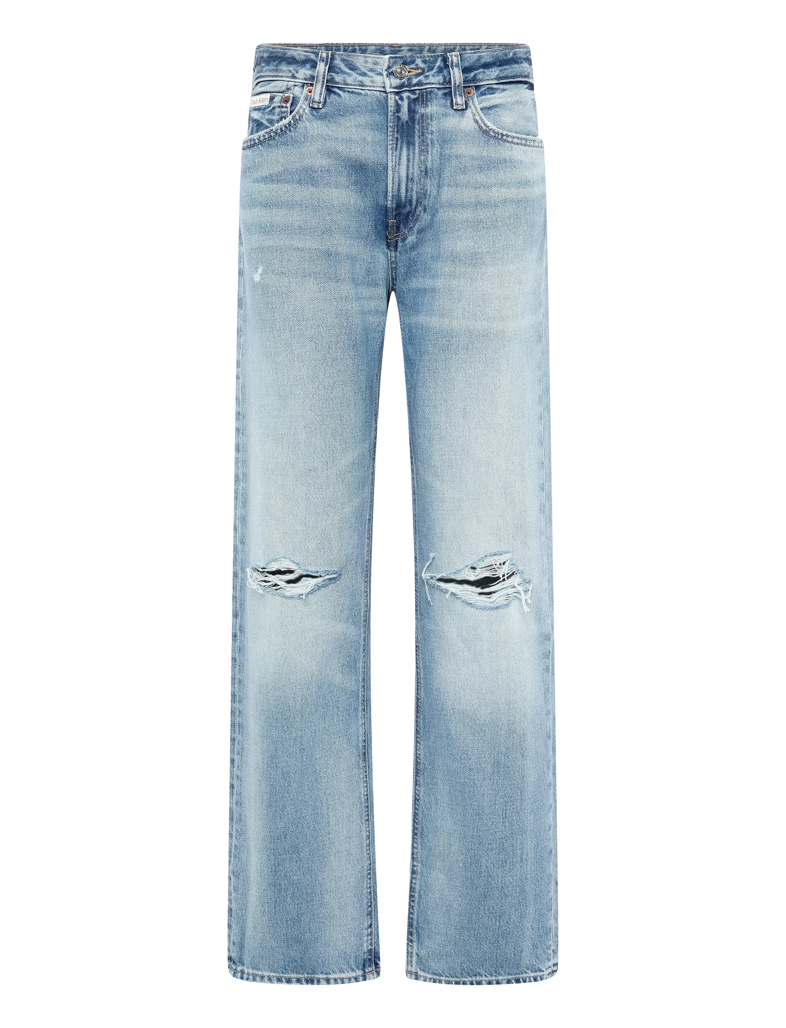 Calvin Klein Jeans SIGNATURE 90s STRAIGHT GOLD DUST - Sirge säärega teksad - GOLD DUST / blue
