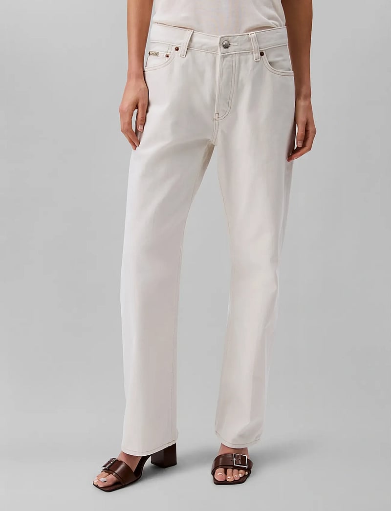 Calvin Klein Jeans - SIGNATURE 90s STRAIGHT CHALK - straight jeans - chalk white - 3