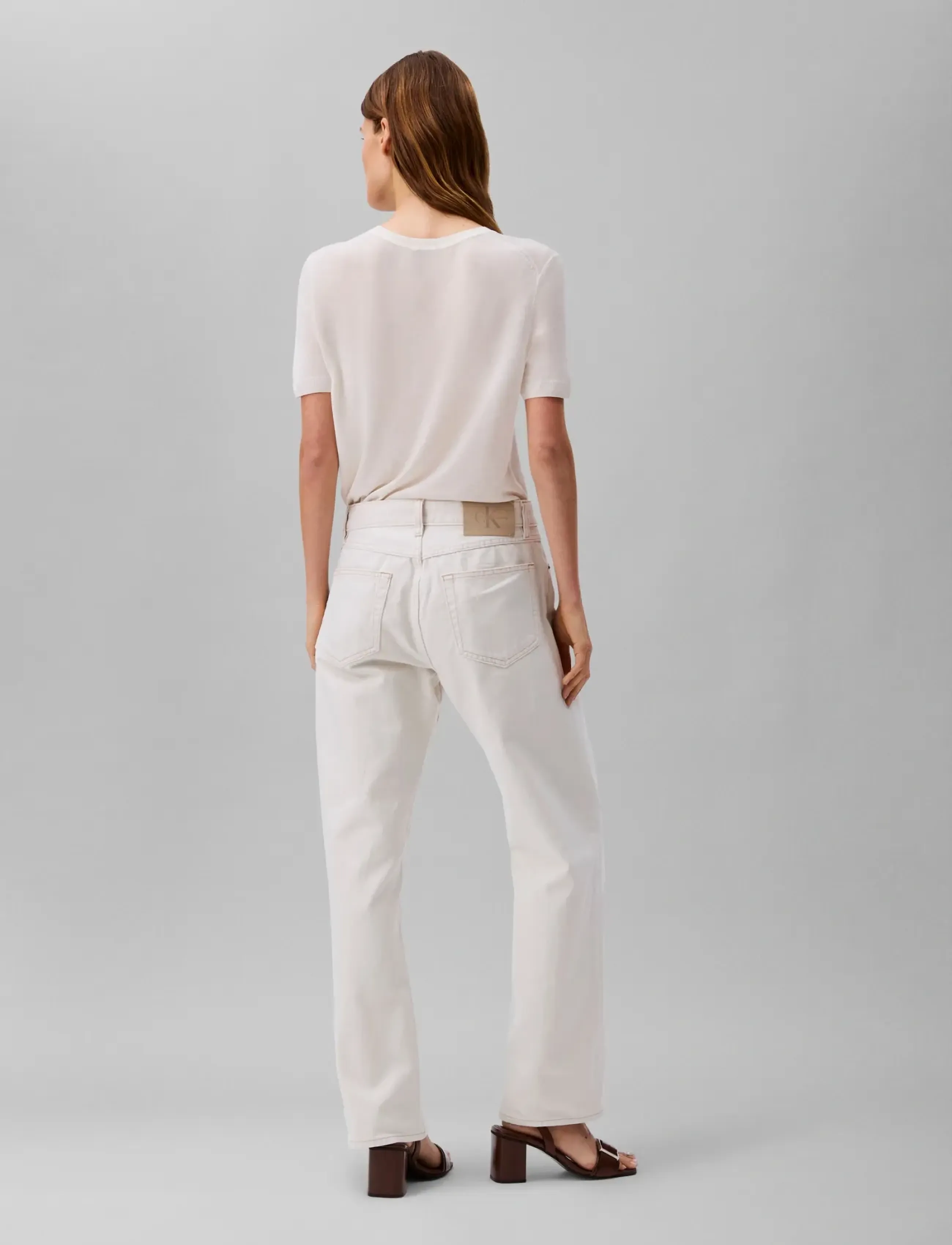 Calvin Klein Jeans - SIGNATURE 90s STRAIGHT CHALK - chalk white - 4