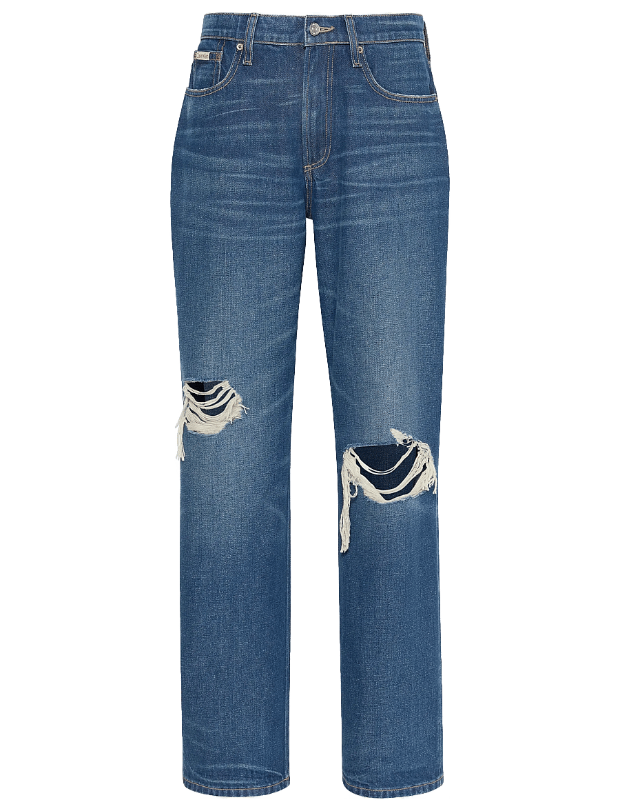 Calvin Klein Jeans - 90S LOOSE VINTAGE RIVER DESTROYE - wide leg jeans - vintage river destroyed - 1