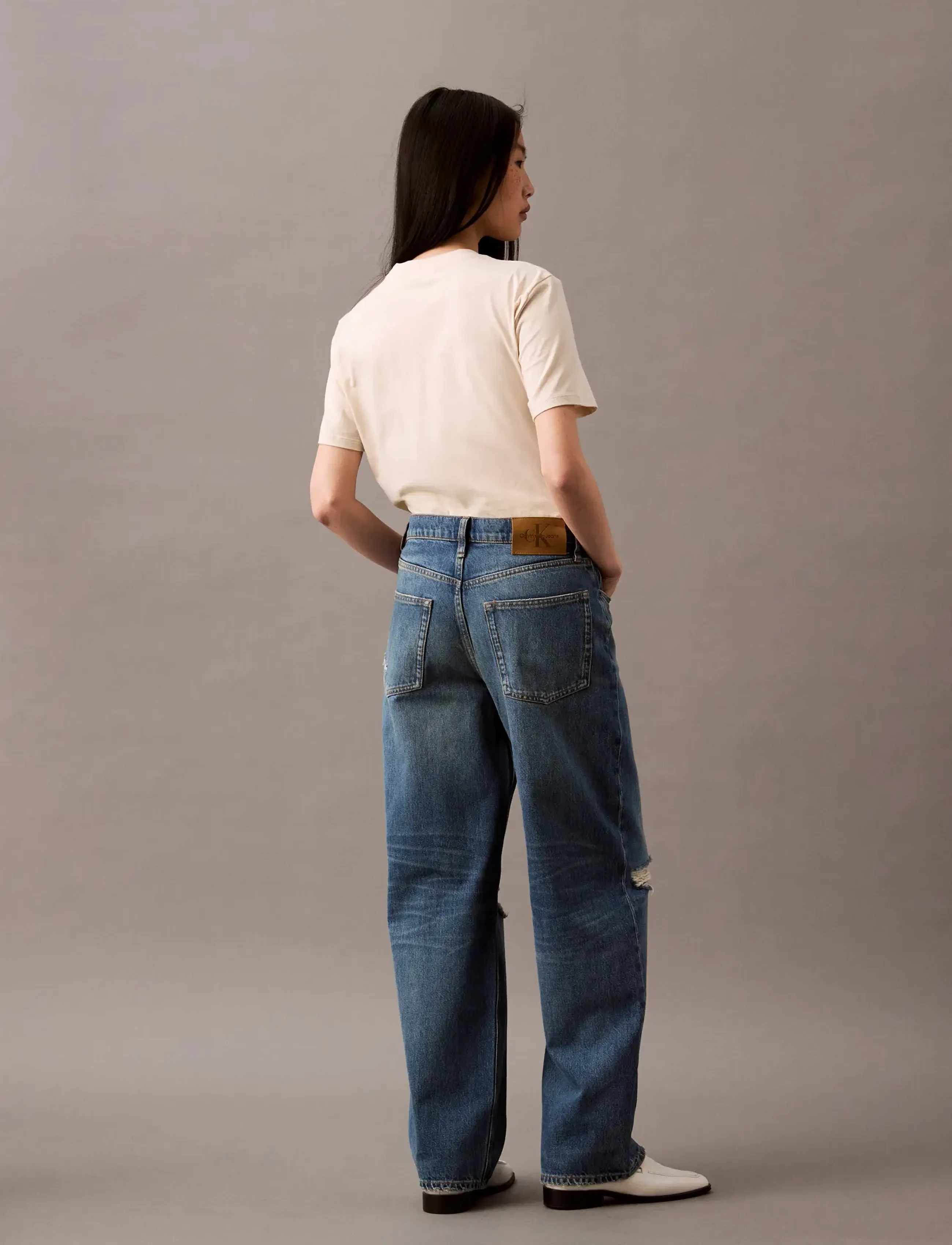 Calvin Klein Jeans 90S Loose Vintage River Destroye jeans dam – bild 5