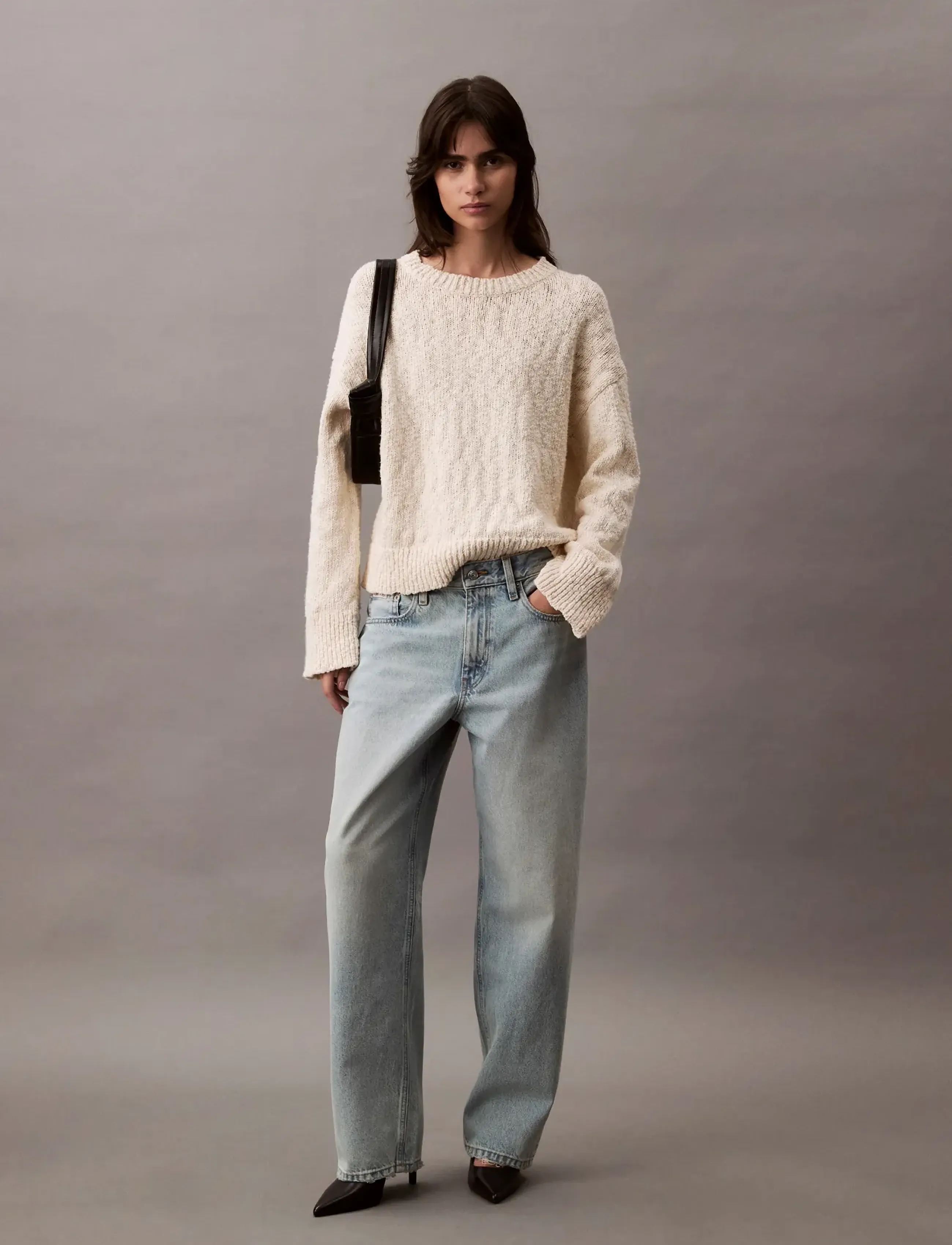 Calvin Klein Jeans - 90S LOOSE INDIGO SOUND - hosen mit weitem bein - indigo sound - 2