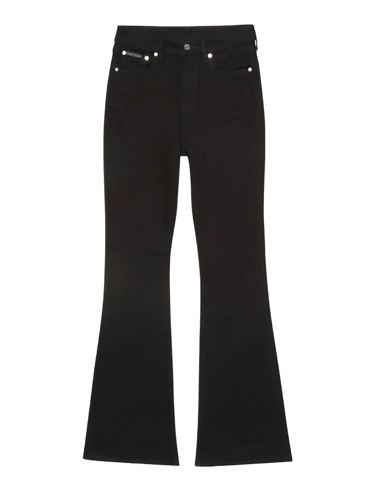 Calvin Klein Jeans HIGH RISE FLARE CK CLASSIC BLACK - Flared jeans - CK CLASSIC BLACK / black