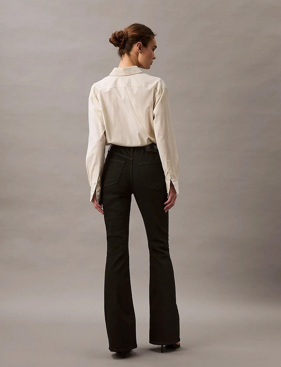 Calvin Klein Jeans - HIGH RISE FLARE CK CLASSIC BLACK - utsvängda jeans - ck classic black - 3