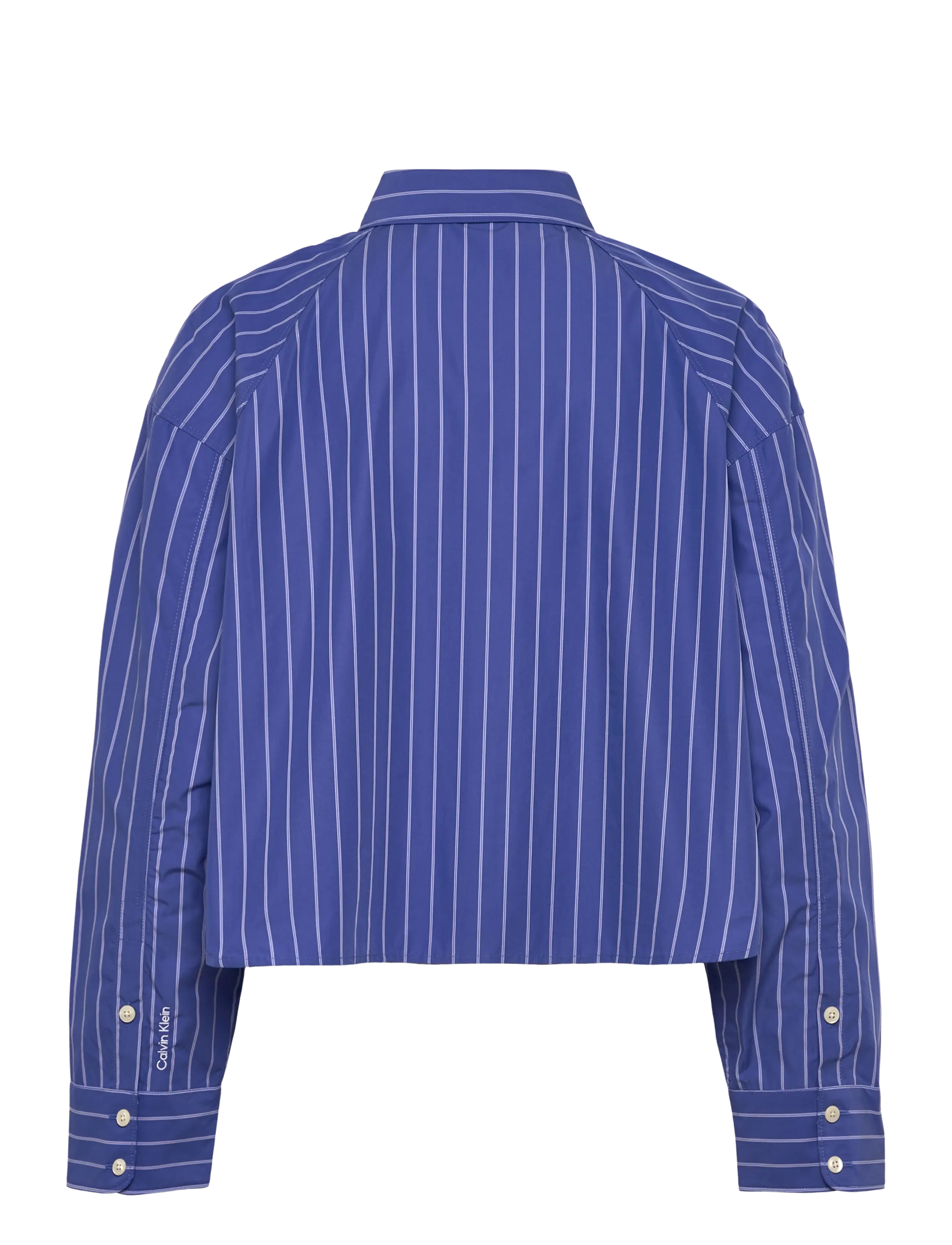 Calvin Klein Jeans - YD STRIPE BOXY CROPPED SHIRT - langærmede skjorter - 19142 csw25s_w015+6_amparo - 2