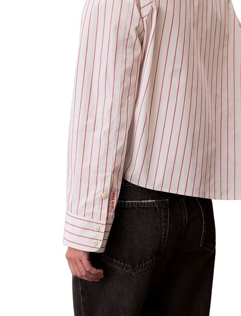 Calvin Klein Jeans Yd Stripe Boxy Cropped Shirt (CKJLV047C118G