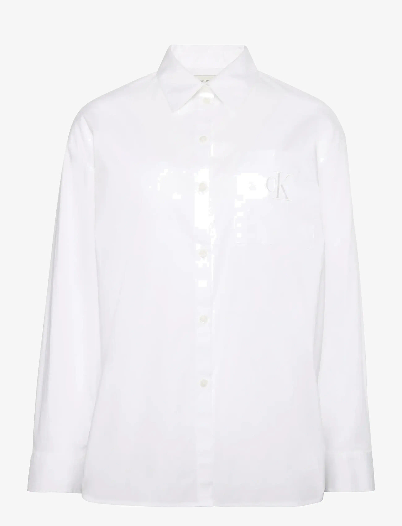 Calvin Klein Jeans - POPLIN RELAXED SHIRT - pikkade varrukatega särgid - brilliant white - 1