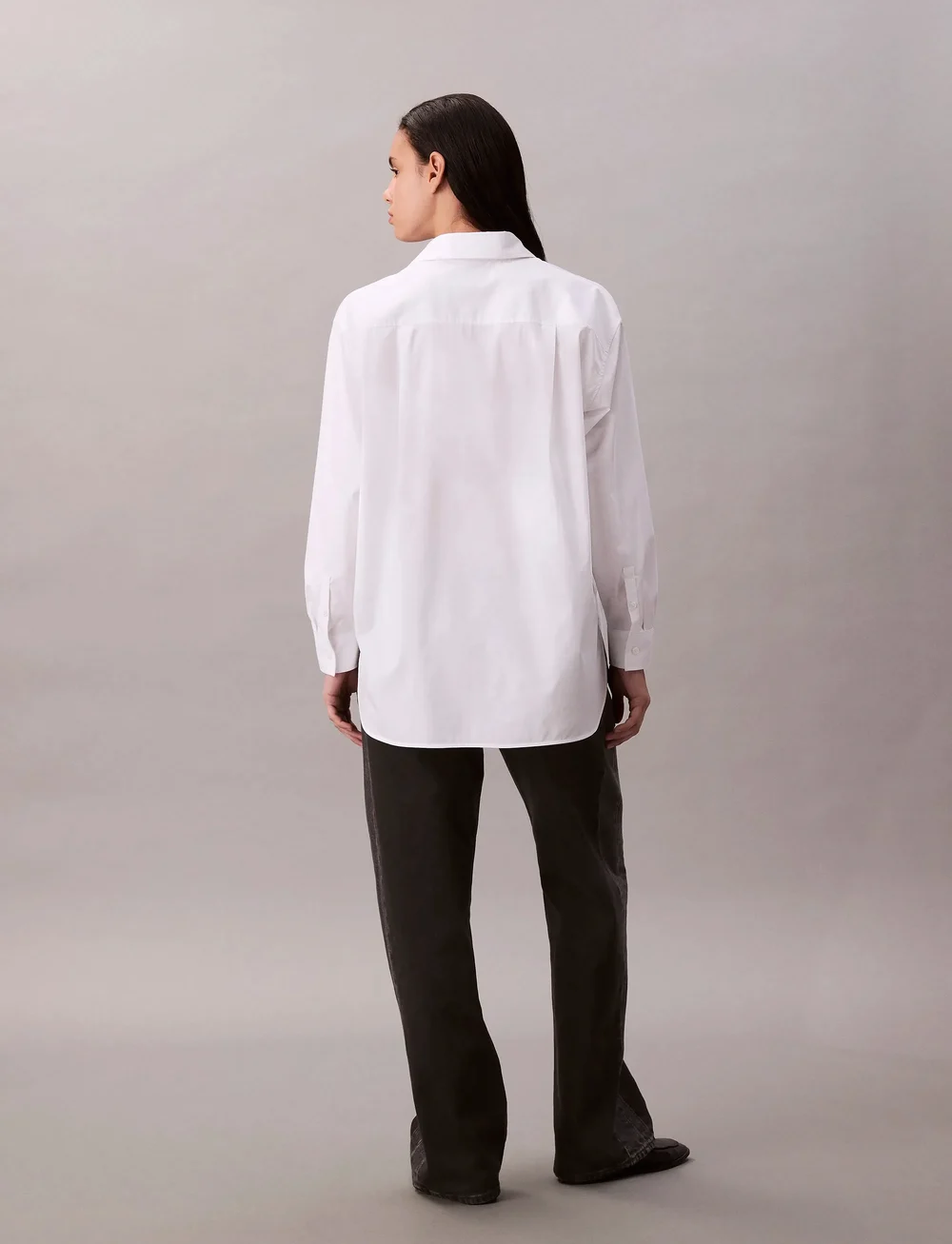 Calvin Klein Jeans - POPLIN RELAXED SHIRT - langerma skyrtur - brilliant white - 5