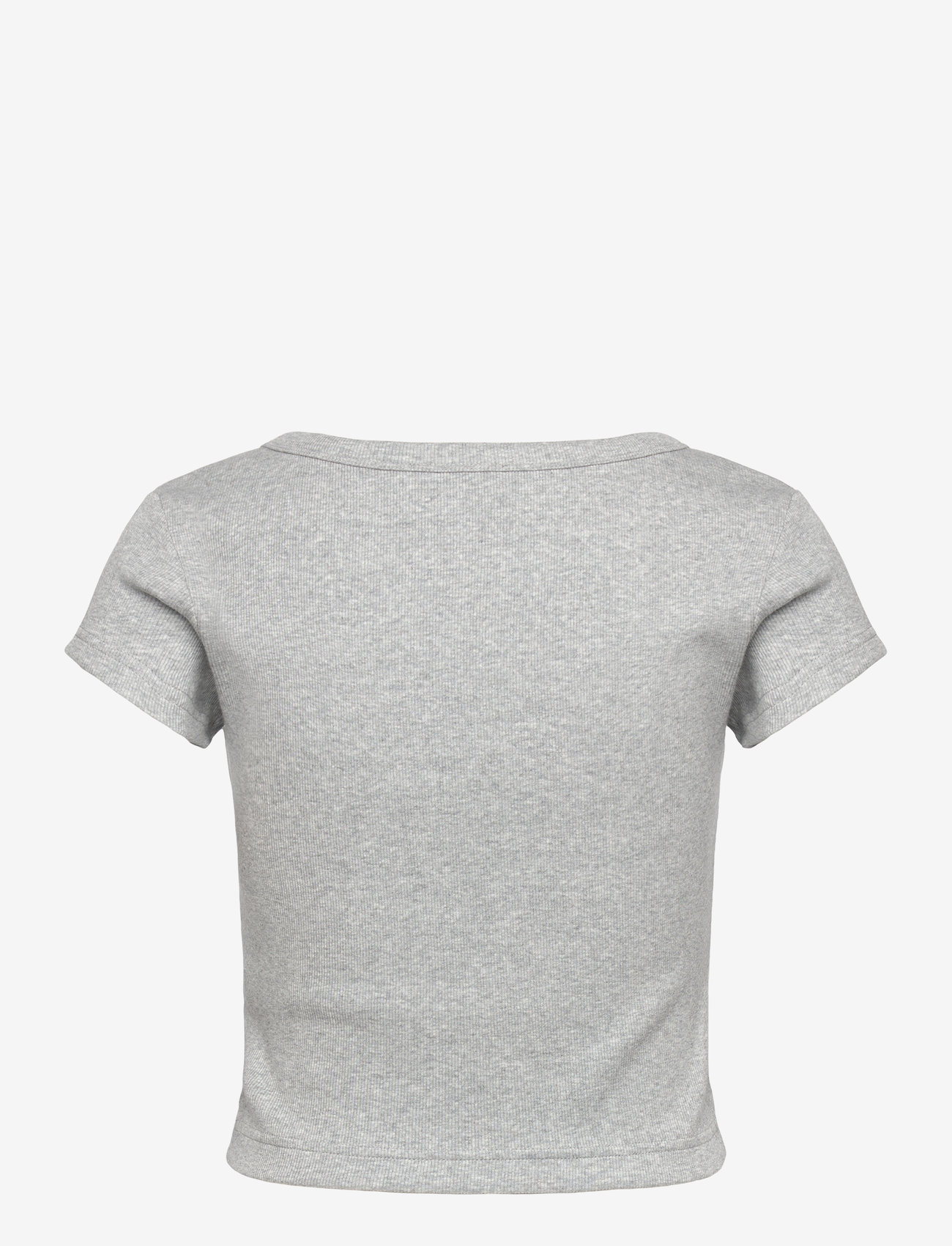 Calvin Klein Jeans - WOVEN LABEL 2X2 BABY RIB BABY TE - bc06 grey heather - 2