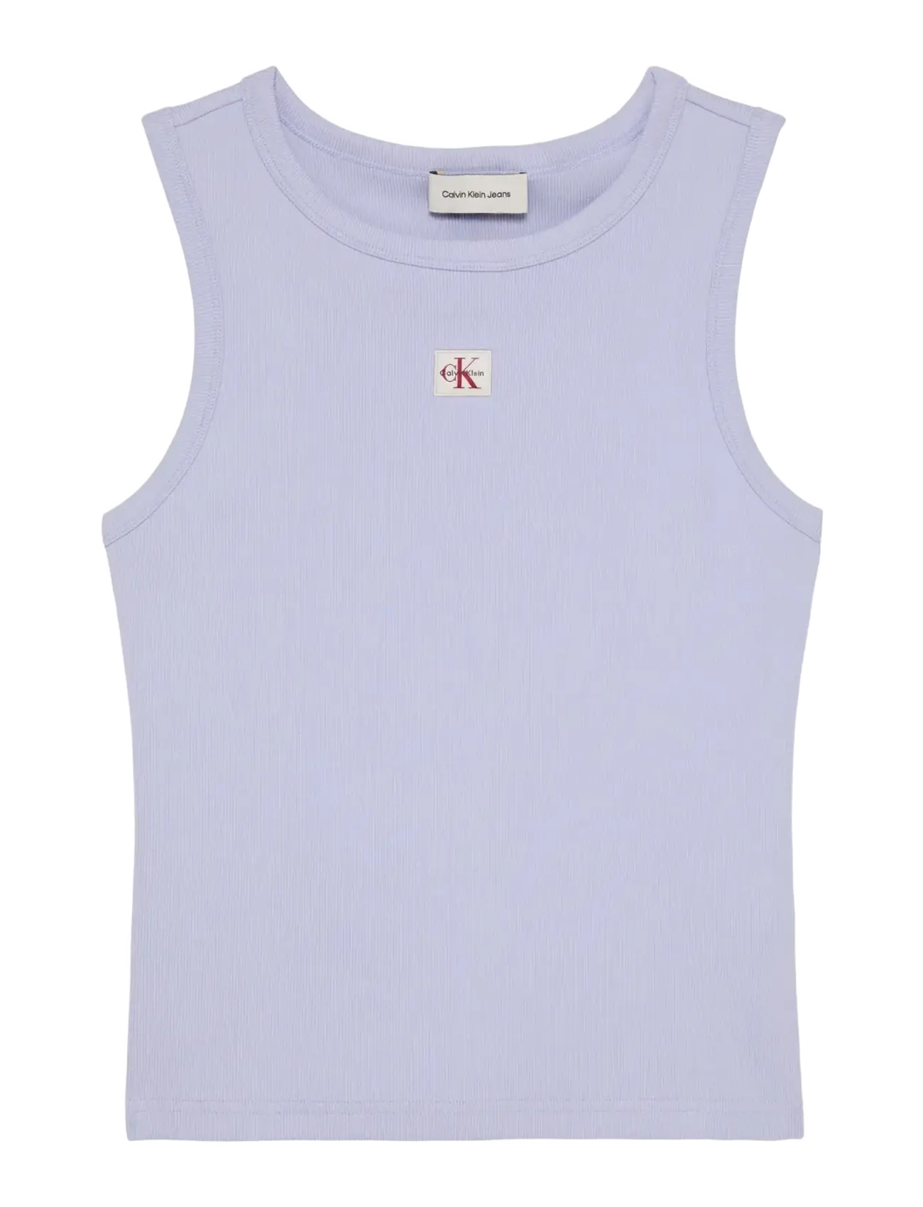 Calvin Klein Jeans WOVEN LABEL 2X2 BABY RIB TANK - Clothing - COSMIC SKY / purple