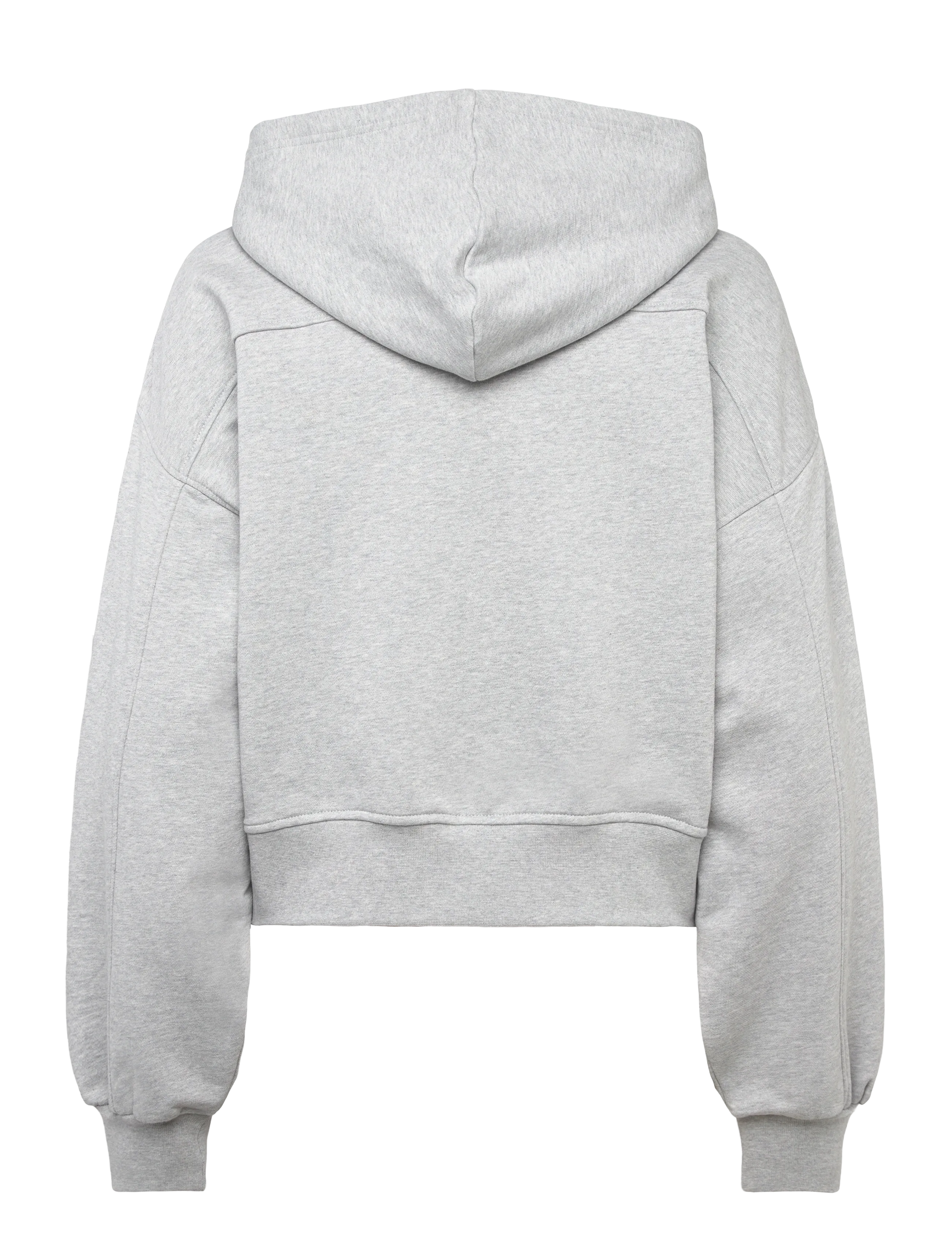 Calvin Klein Jeans - FRENCH TERRY WOVEN LABEL FZ HOOD - hættetrøjer - bc06 grey heather - 1