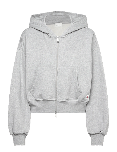 French Terry Woven Label Fz Hood - HæTtetrøJer