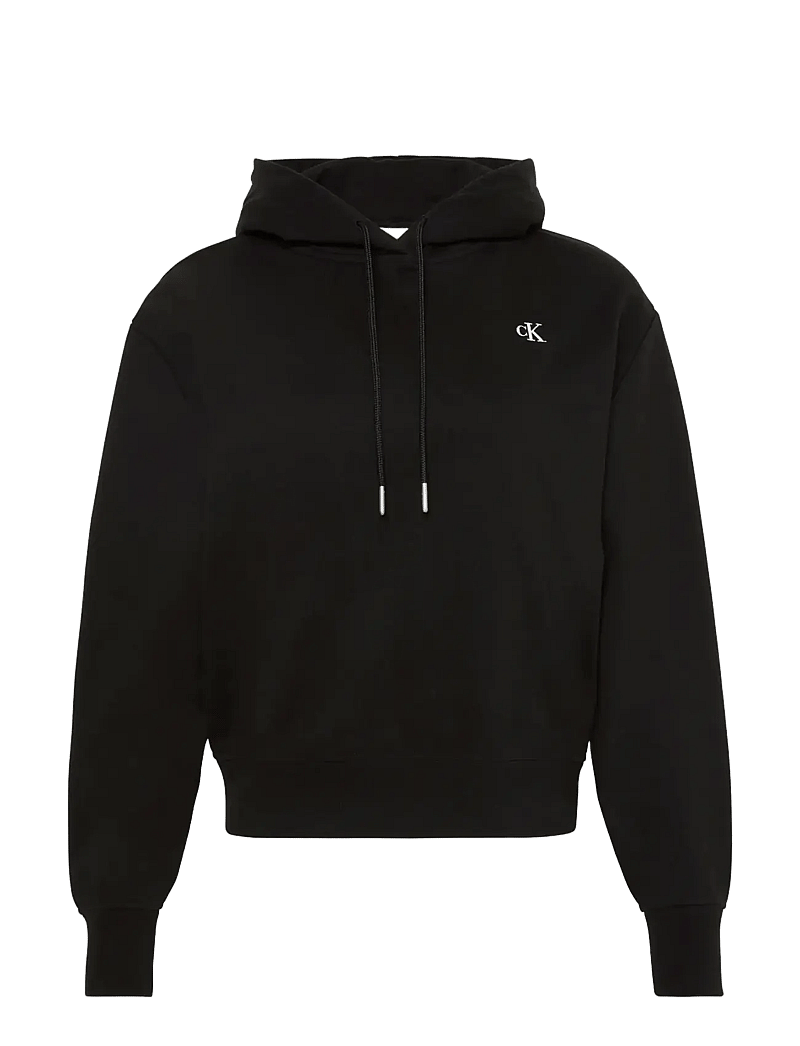 Calvin Klein Jeans - LS RLXD MONO FR TERRY PO HOOD - hoodies - black - 1