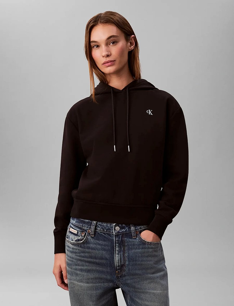Calvin Klein Jeans - LS FRENCH TERRY PO HOODIE - hættetrøjer - black - 3