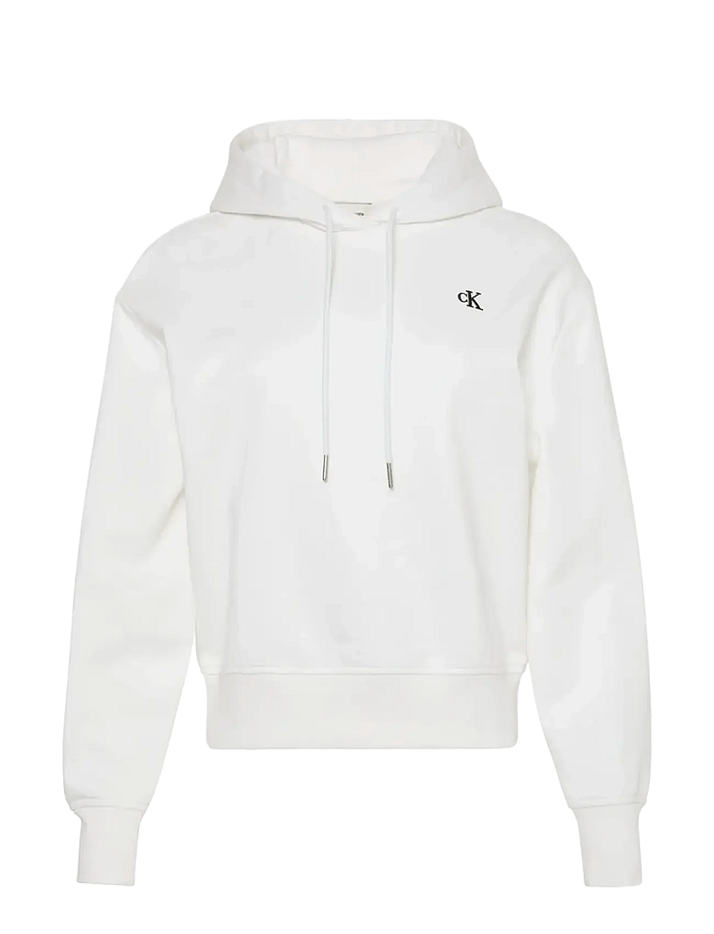 Calvin Klein Jeans - LS RLXD MONO FR TERRY PO HOOD - hoodies - bright white - 1