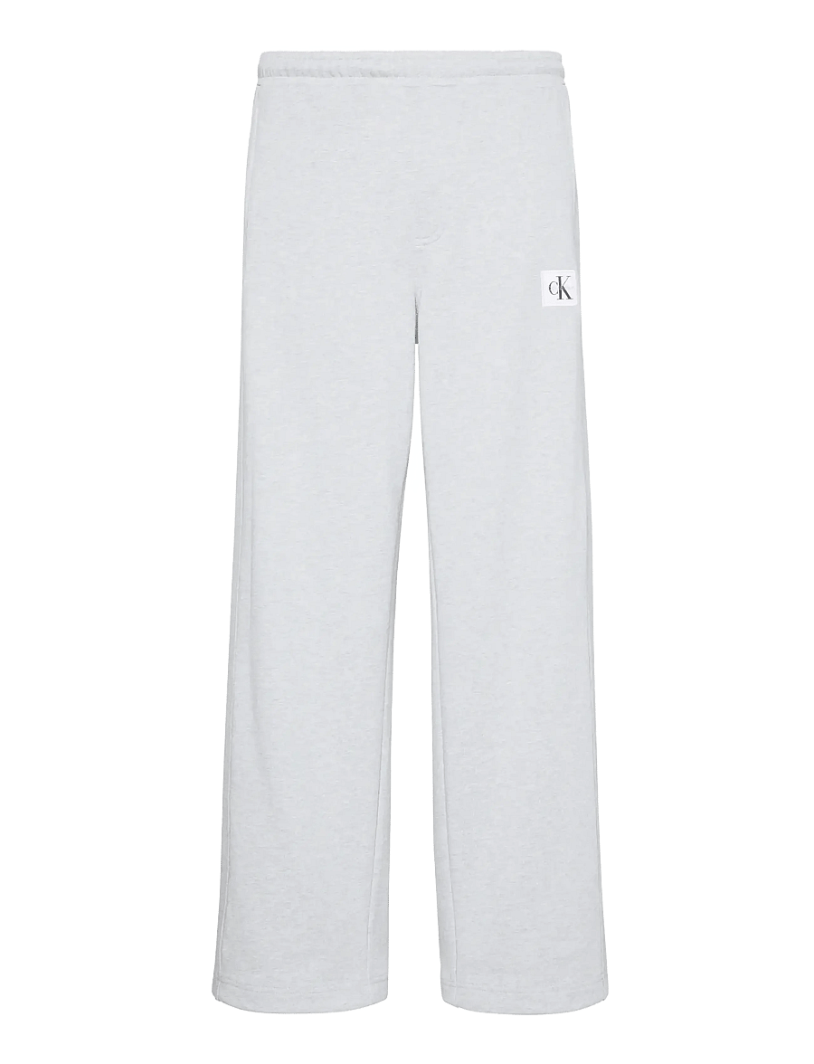 Calvin Klein Jeans - FRENCH TERRY WOVEN LABEL JOGGER - hverdags stil - heroic grey heather - 0