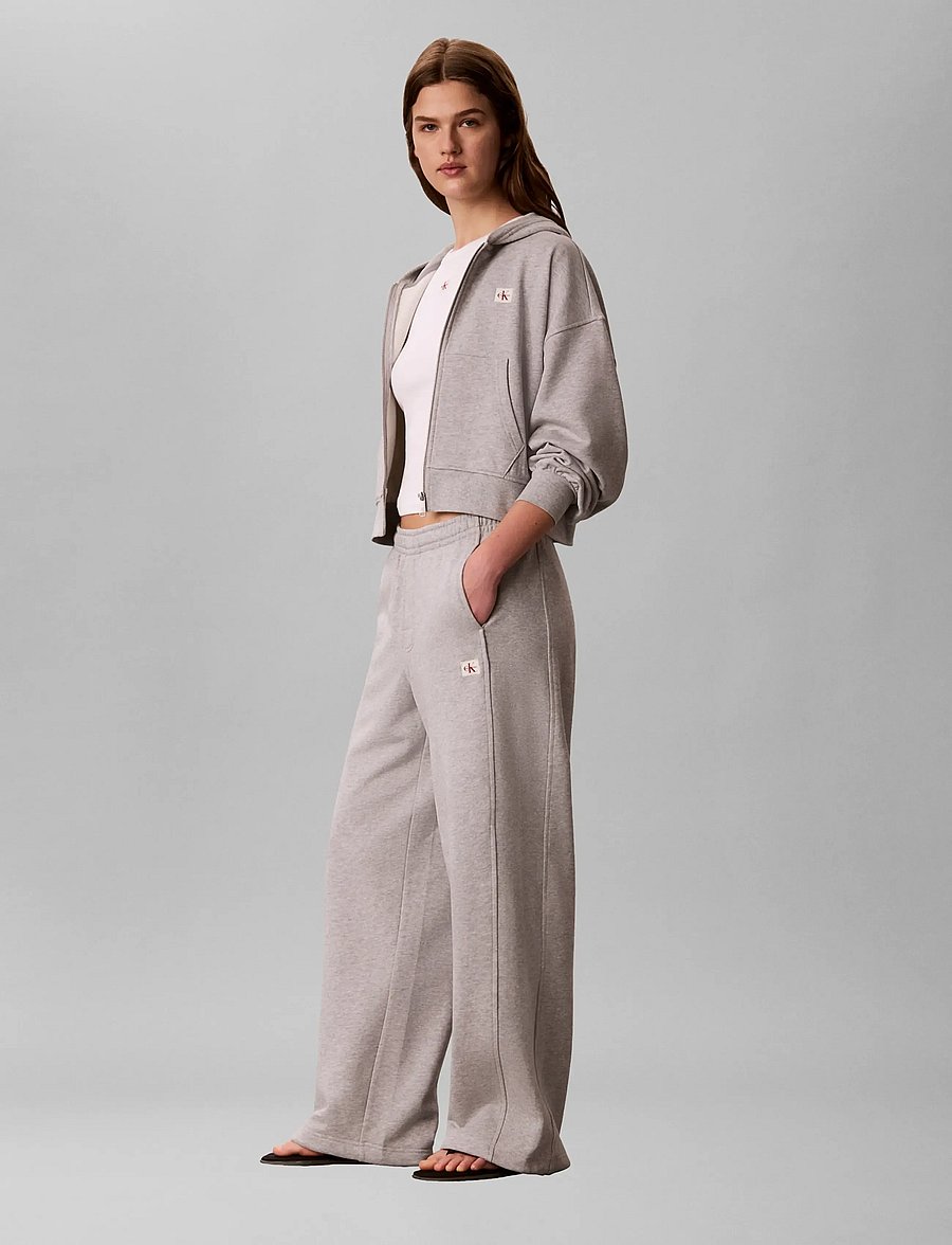 Calvin Klein Jeans - FRENCH TERRY WOVEN LABEL JOGGER - alltags-style - heroic grey heather - 4