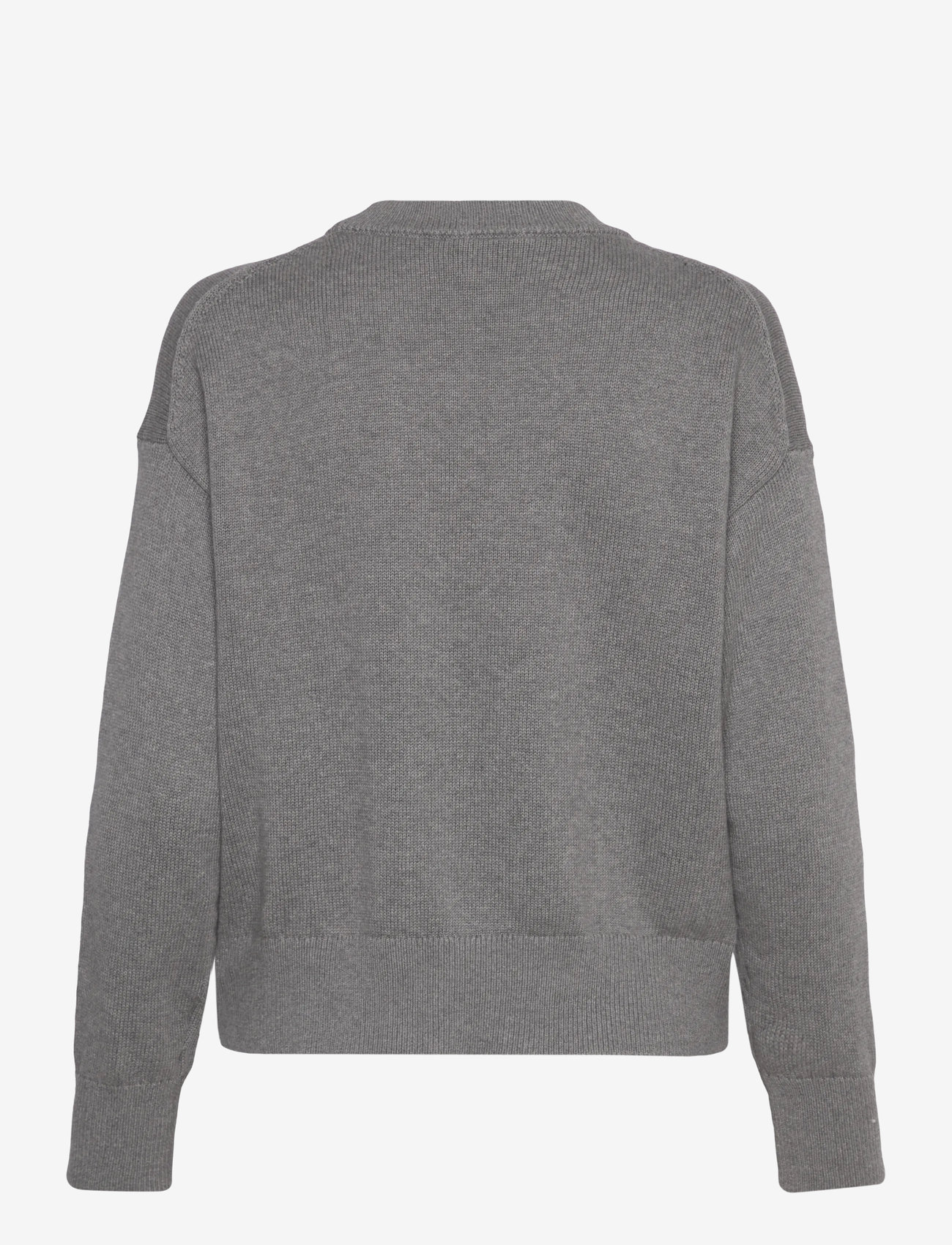 Calvin Klein Jeans - Cotton Graphic Pullover - efterårstøj - b30 grey heather - 1