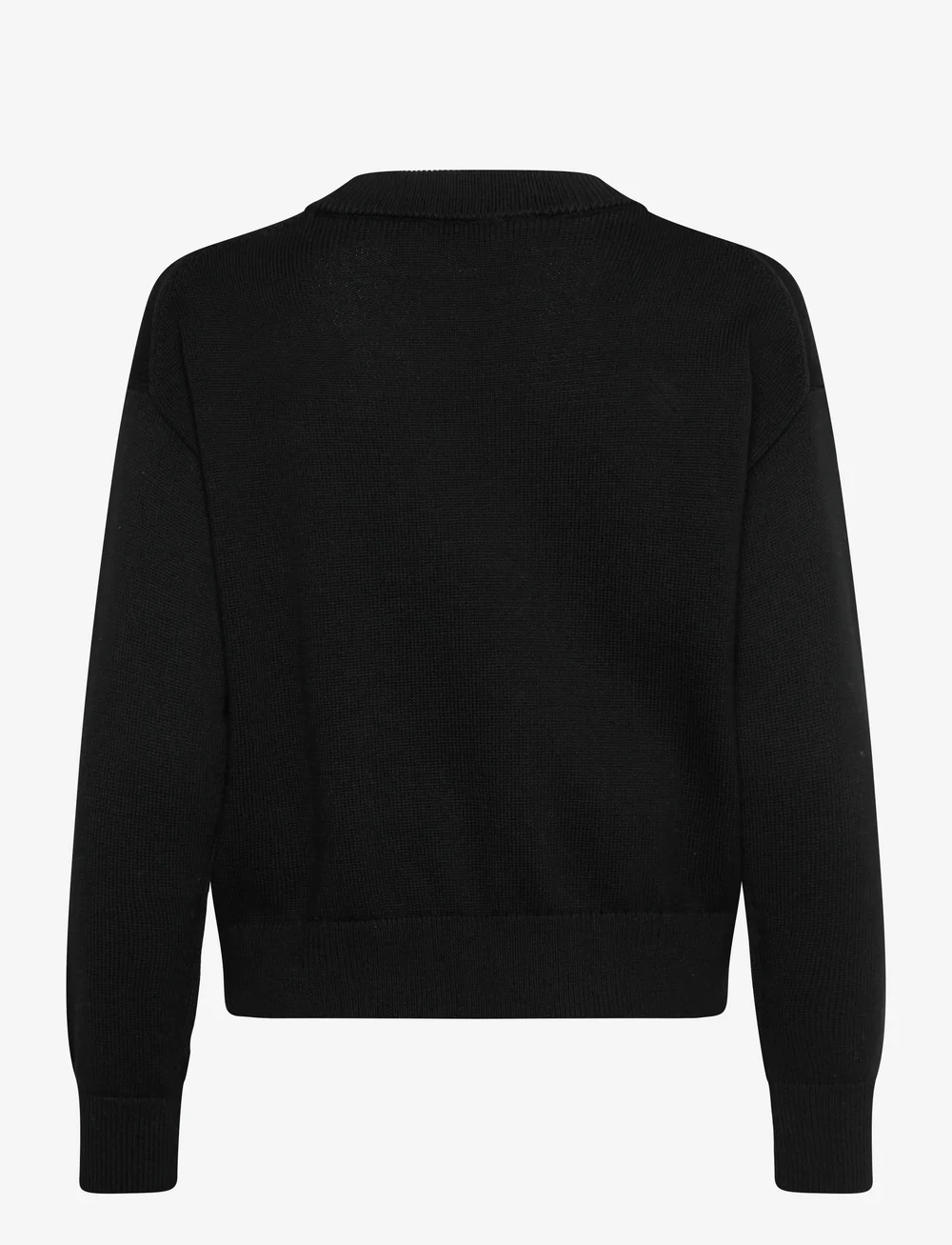 Calvin Klein Jeans - Cotton Graphic Pullover - striktrøjer - black - 2