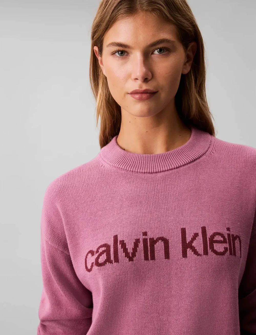 Calvin Klein Jeans - Cotton Graphic Pullover - sviitrid - bordeaux - 3