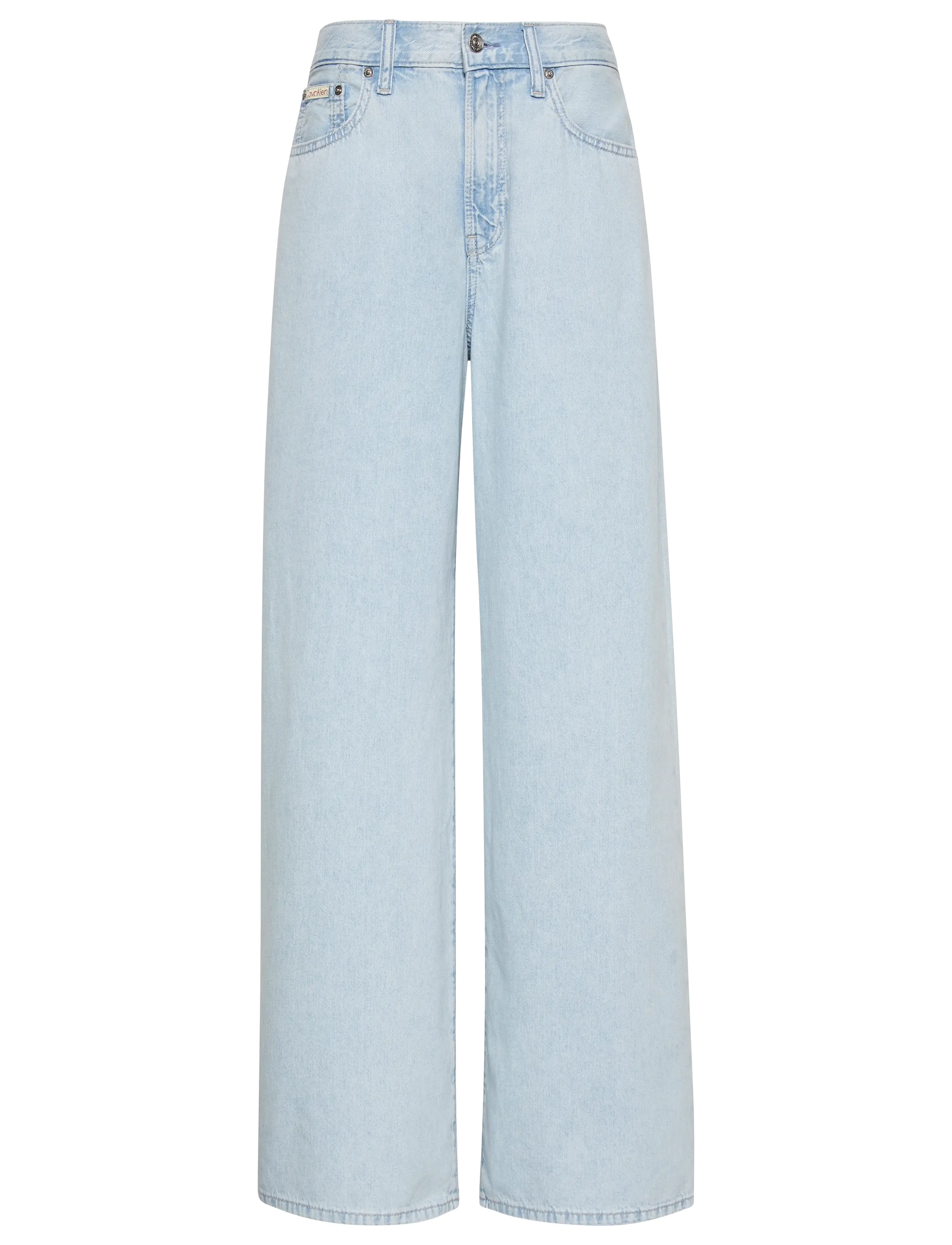 CALVIN KLEIN JEANS The Wide Bein Linen Aaron Indigo Blau - 28x32 - Damen