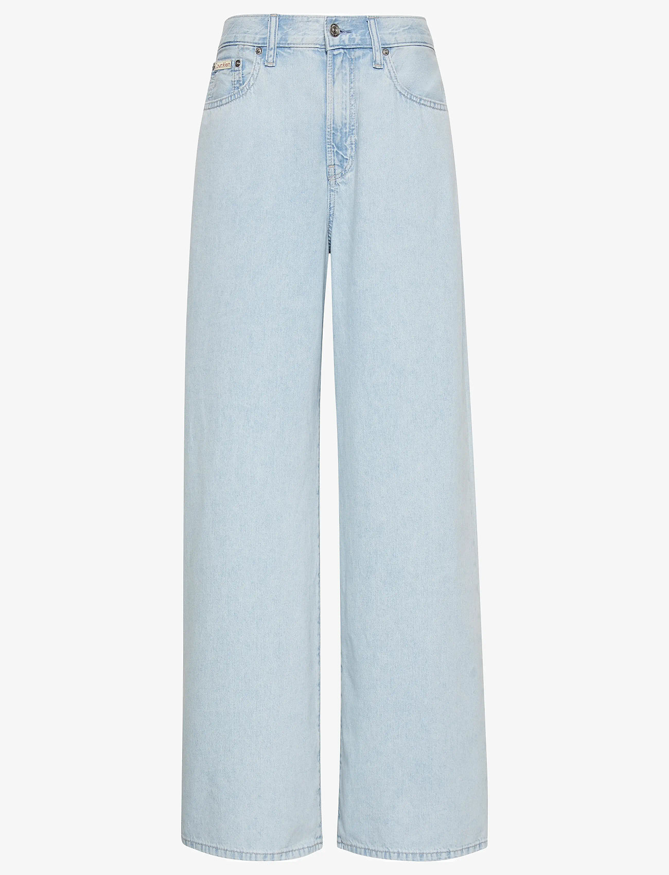 Calvin Klein Jeans - THE WIDE LEG LINEN AARON INDIGO - brede jeans - aaron indigo - 1