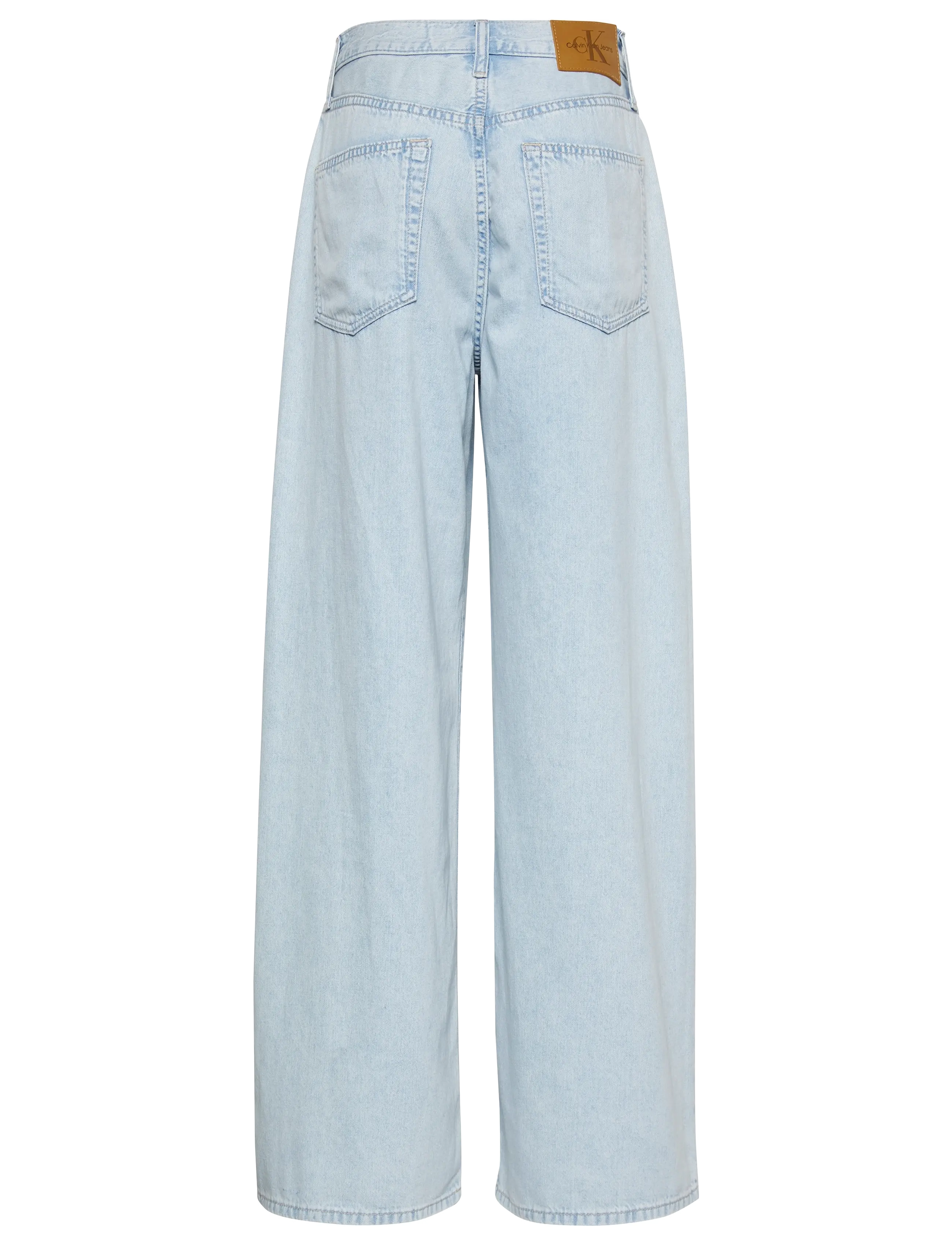 Calvin Klein Jeans - THE WIDE LEG LINEN AARON INDIGO - hosen mit weitem bein - aaron indigo - 2