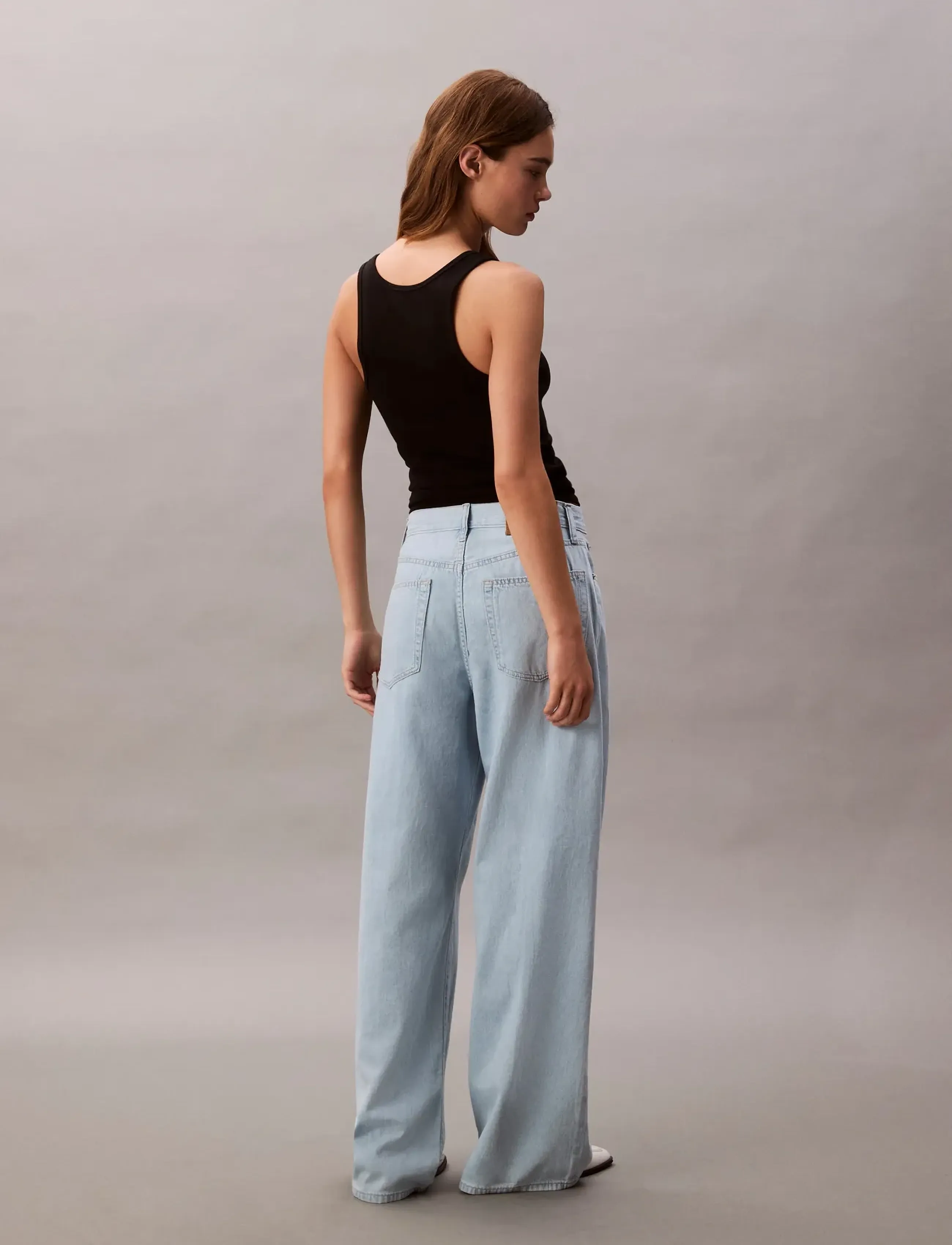 Calvin Klein Jeans The Wide Leg Linen Aaron Indigo vida jeans dam – bild 5