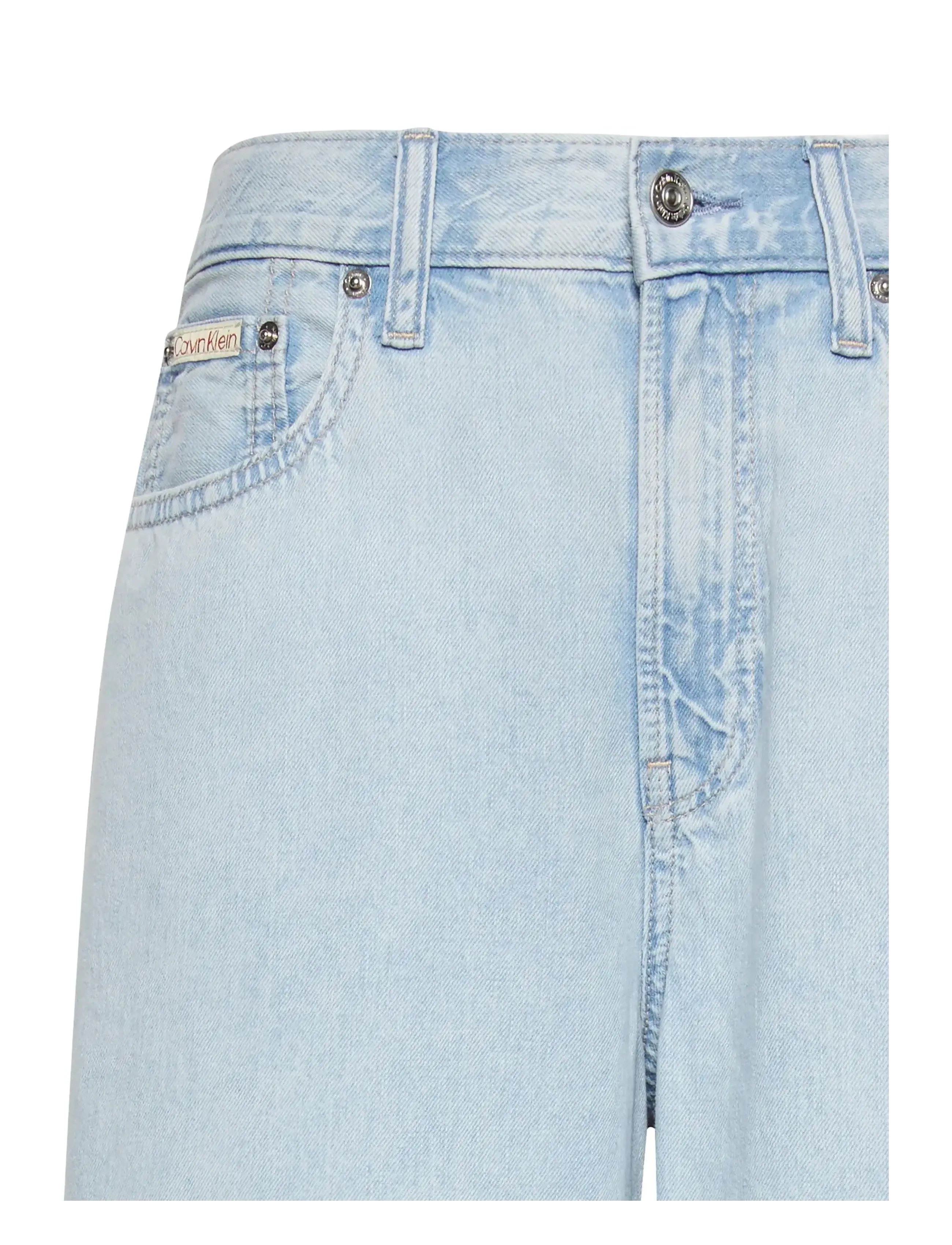 Calvin Klein Jeans - THE WIDE LEG LINEN AARON INDIGO - hosen mit weitem bein - aaron indigo - 3